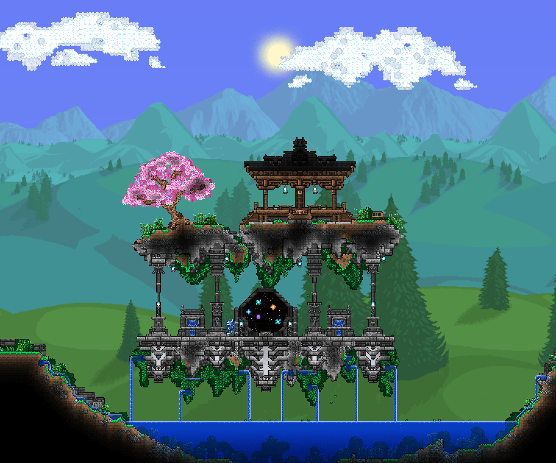 A fun Spawn point! r/Terraria