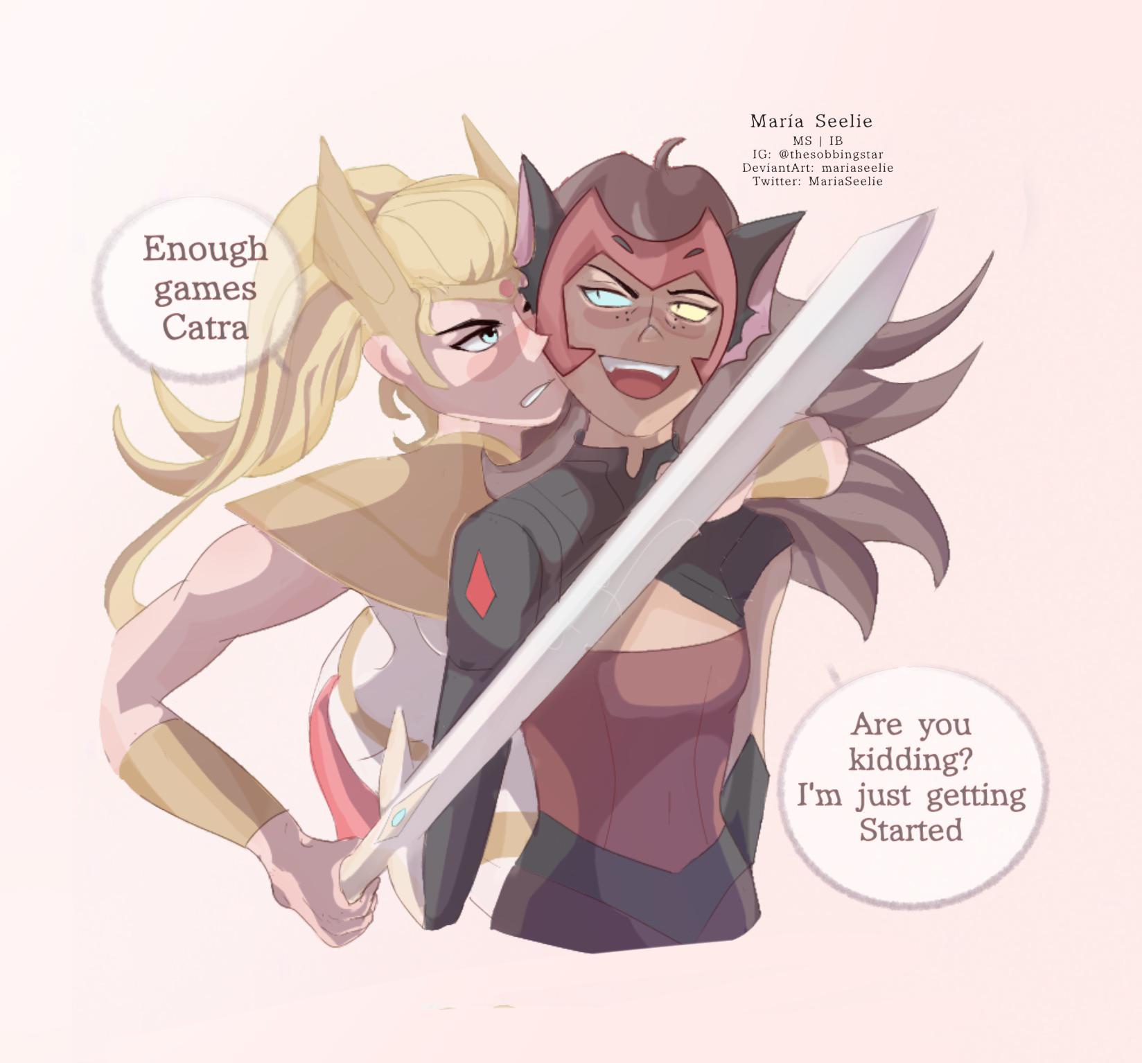 Catradora but it's Catra second in command and season 5 SheRa (OC