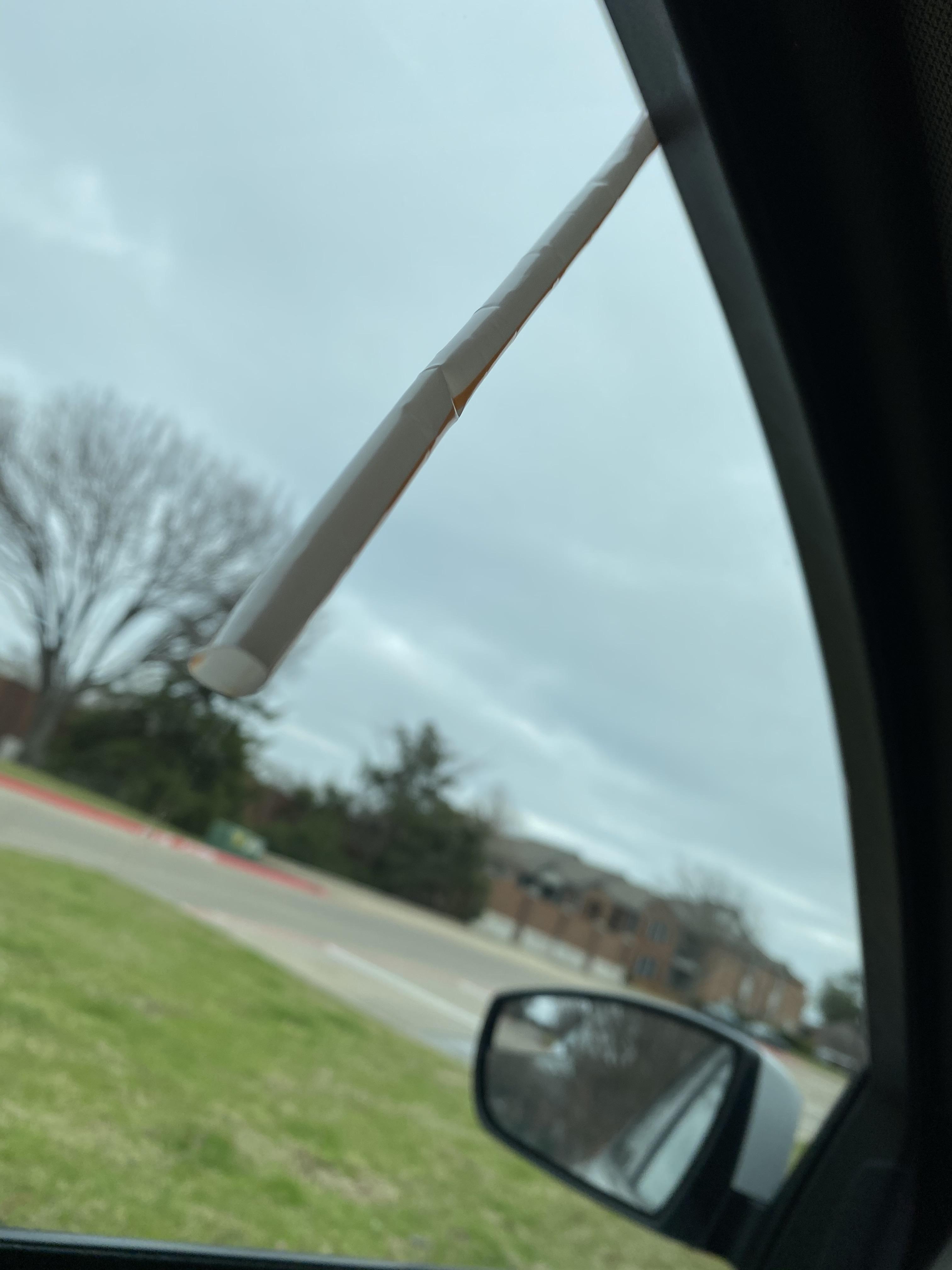 Vaping in a rental, I’m using a straw to blow the vape out (it’s to