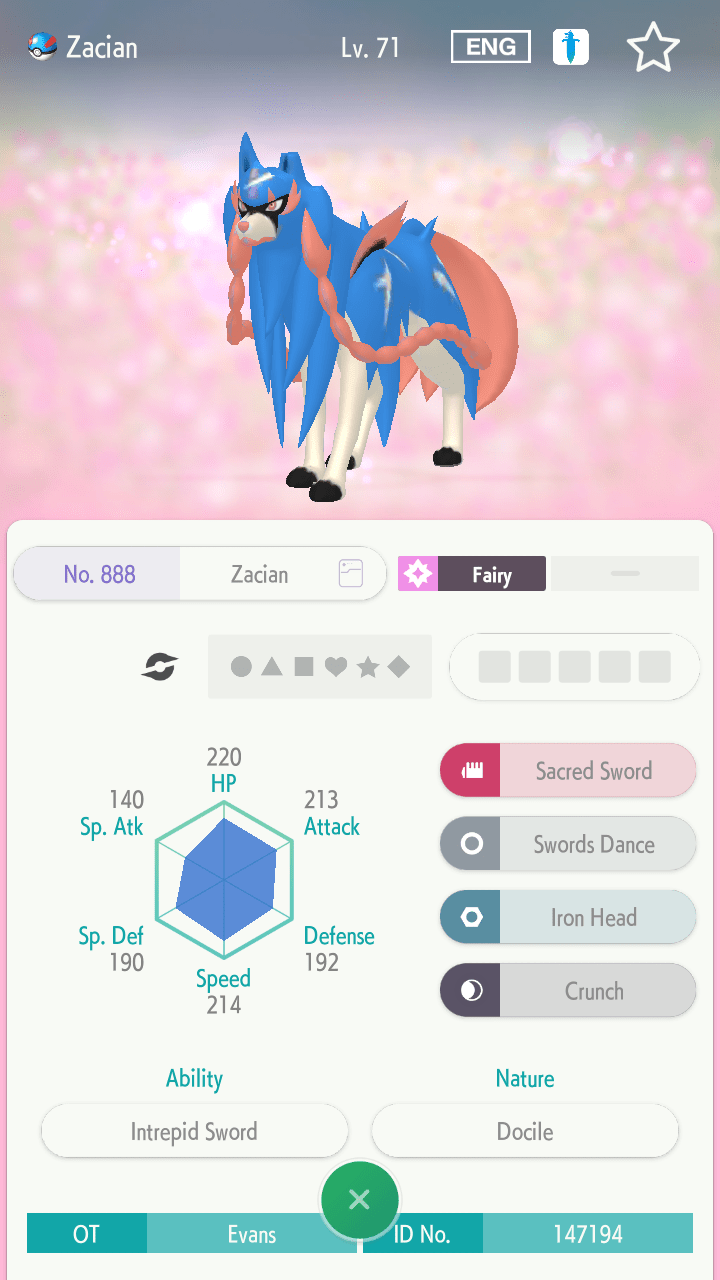 I want to trade this for a marshadow (preferably with a jolly nature) i