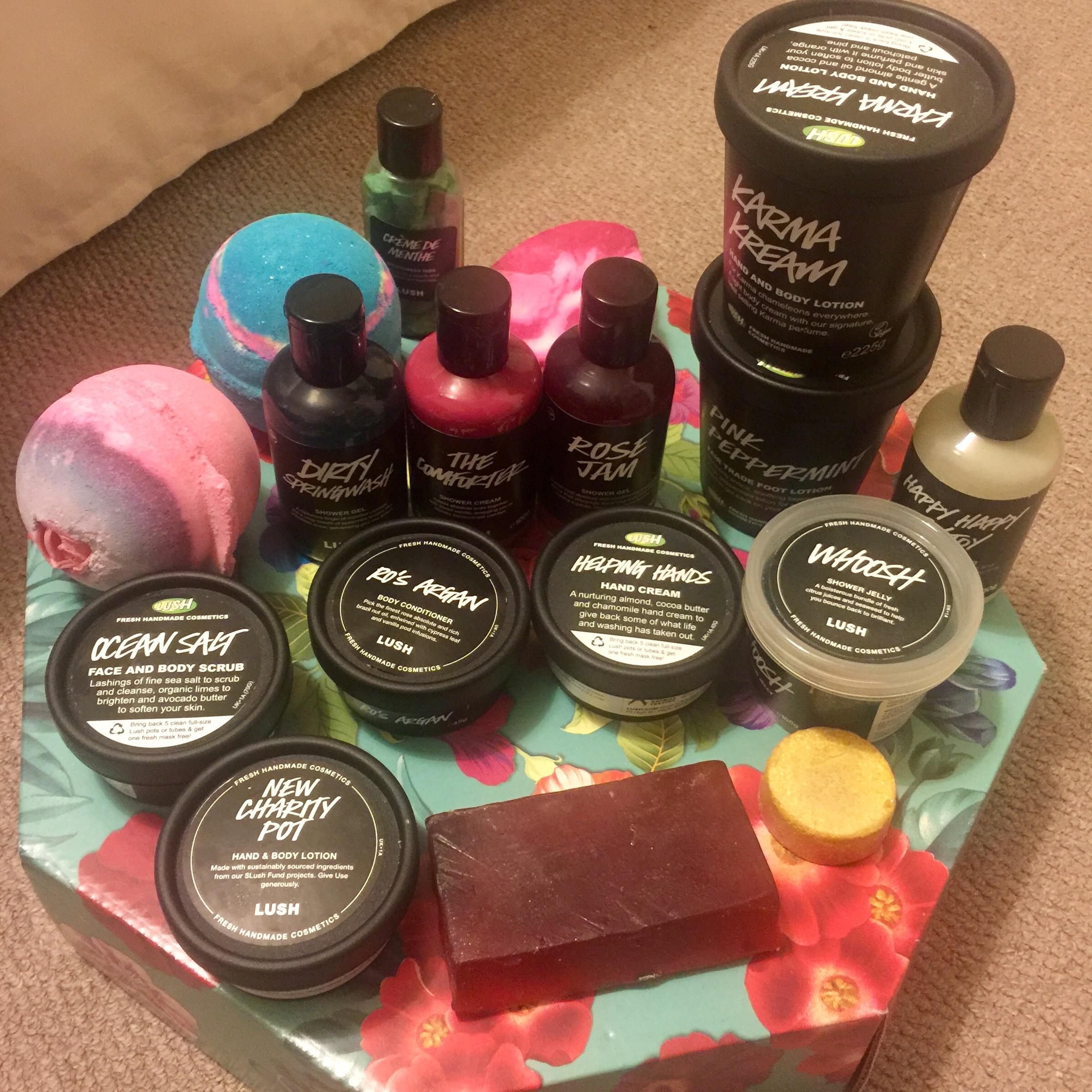 A friend and I won the ‘Lush Life’ gift box. We had to split it, but