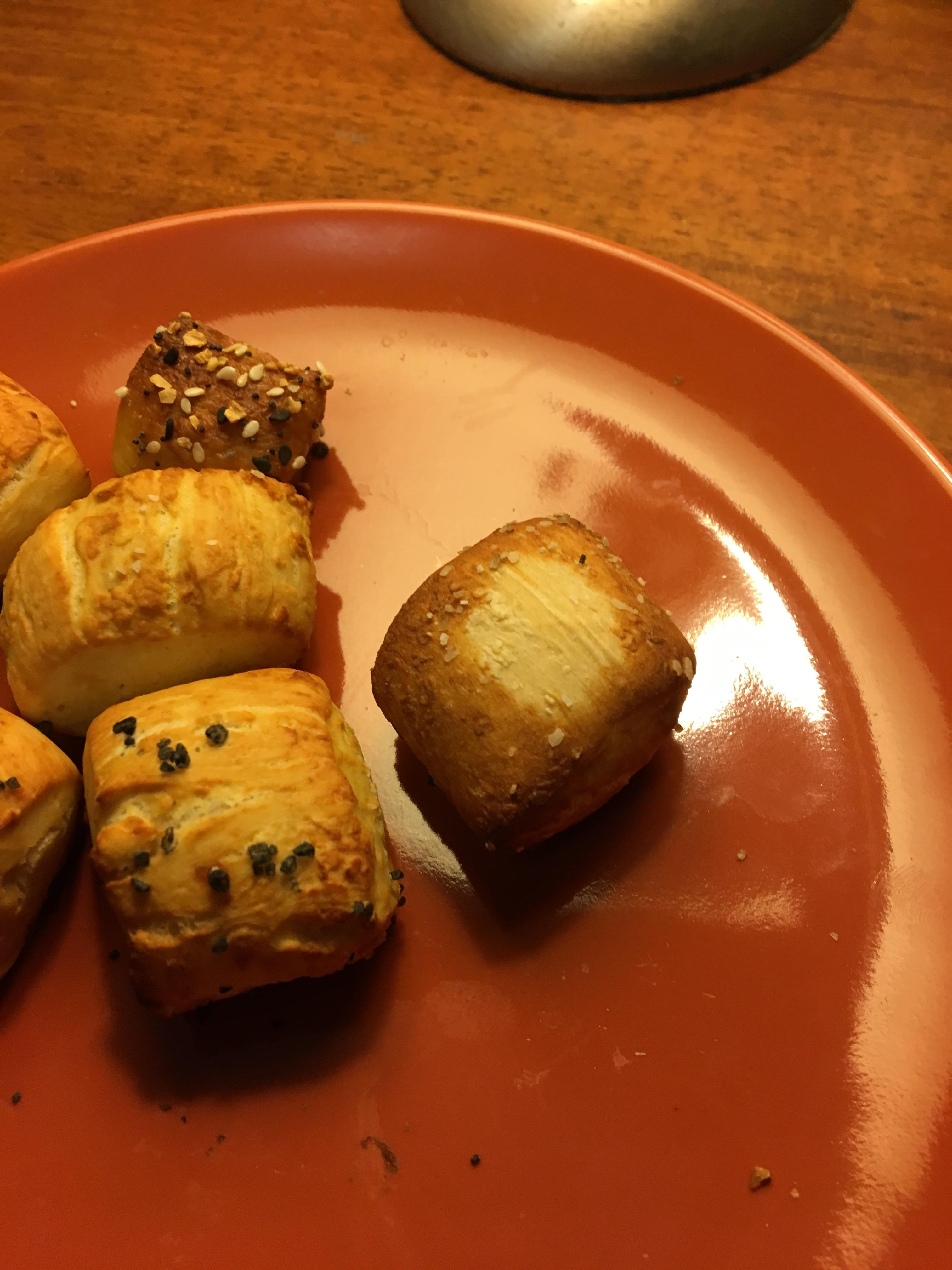 The effect of baking soda on pretzels! I didn’t dip this one pretzel