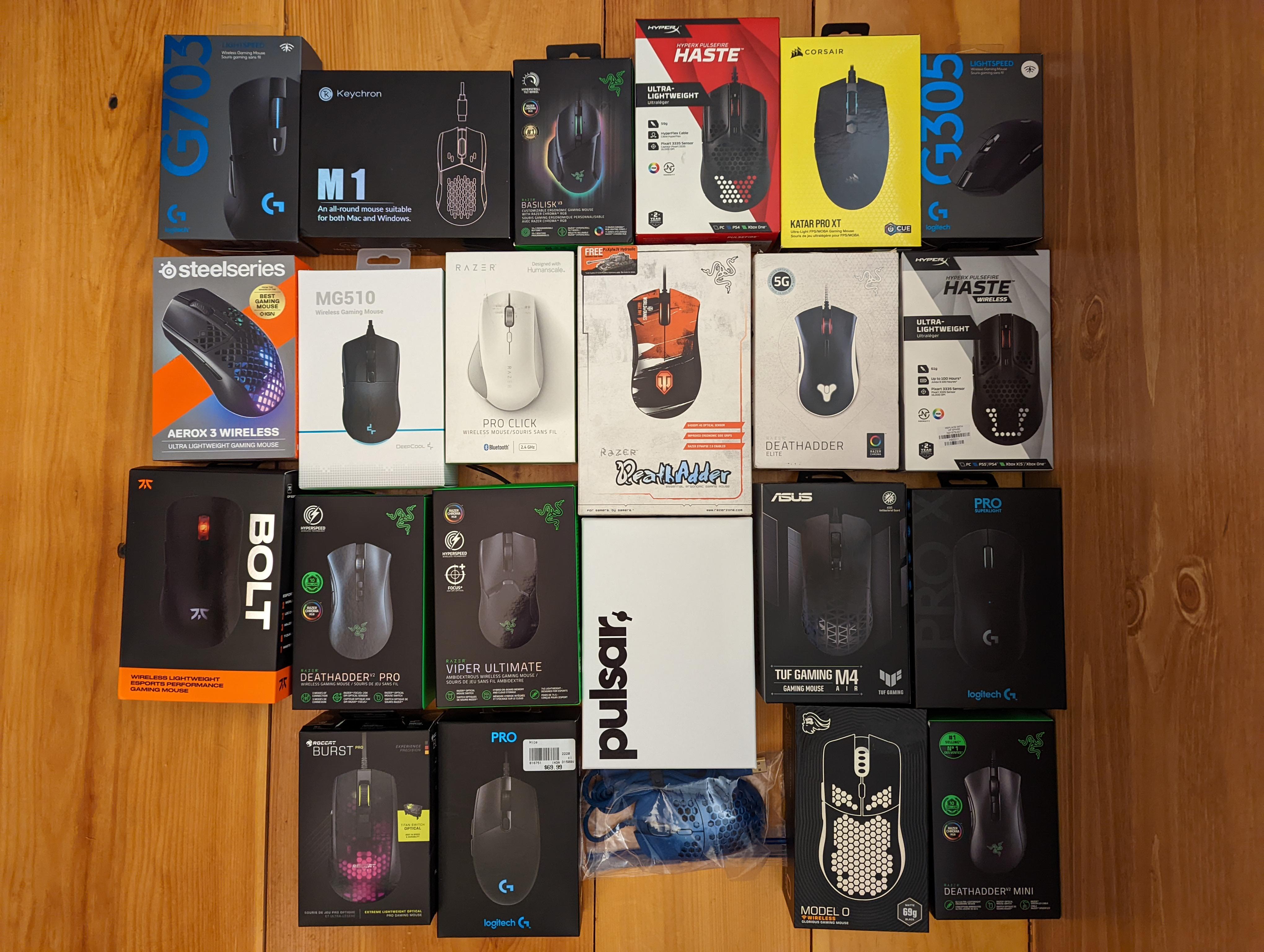 AMA about my mouse collection! 23 unique mice, 25 total owned. r