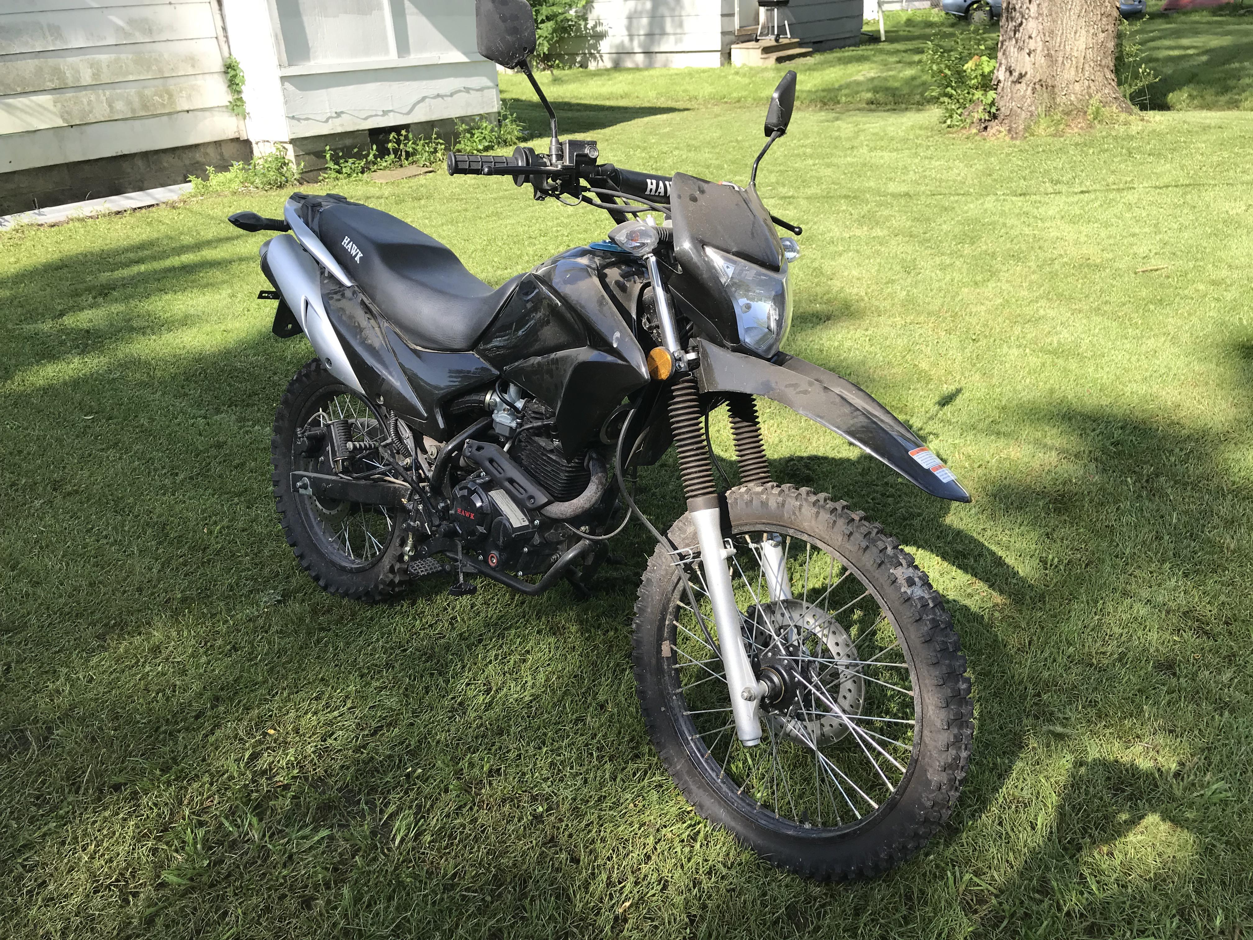 Question I’d like to get street tires for my Hawk 250 (80/10021 front
