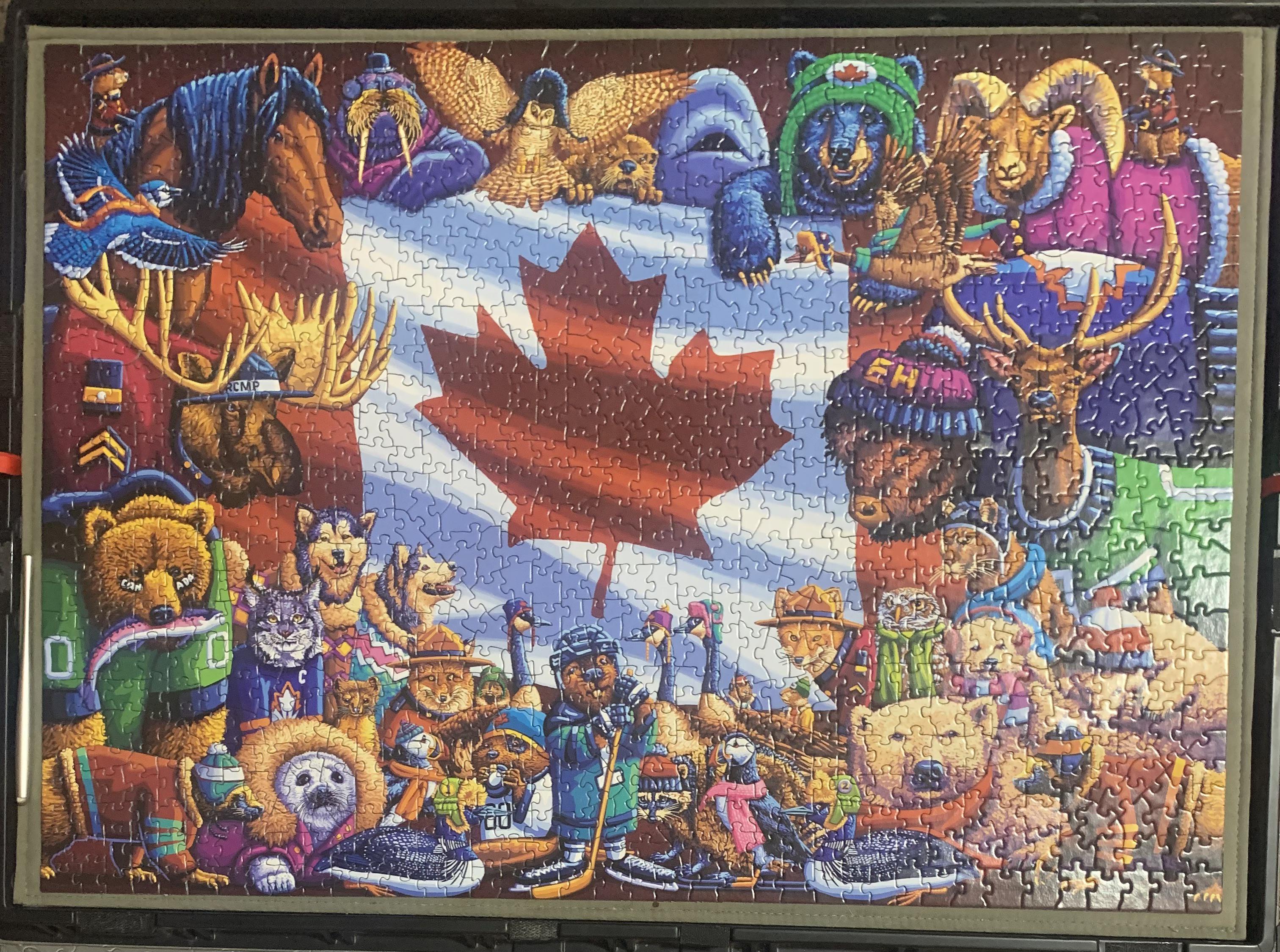 Animals of Canada by Eric Dowdle. 1000 pieces, Dowdle Puzzles. r
