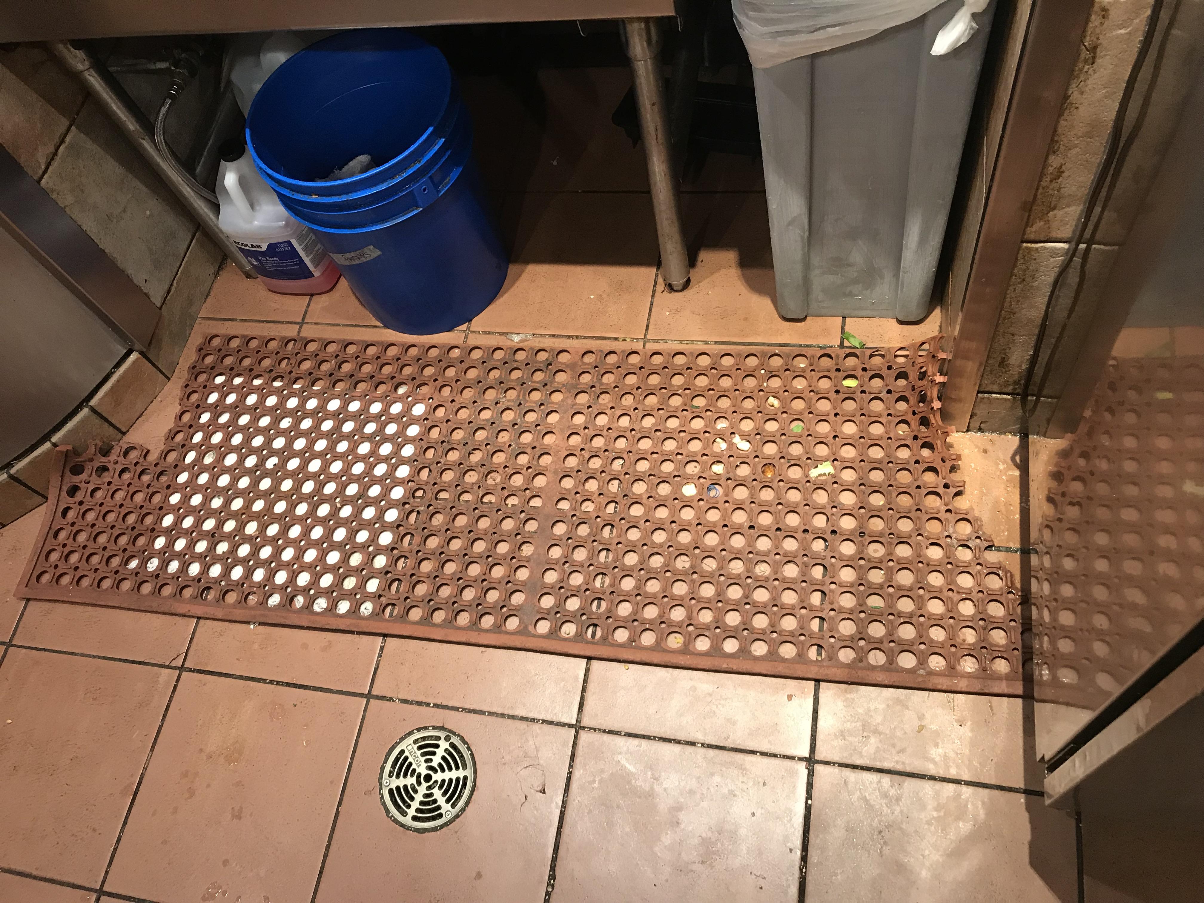 Dishwasher bitched the mat didn’t fit, so I trimmed it size. Came in