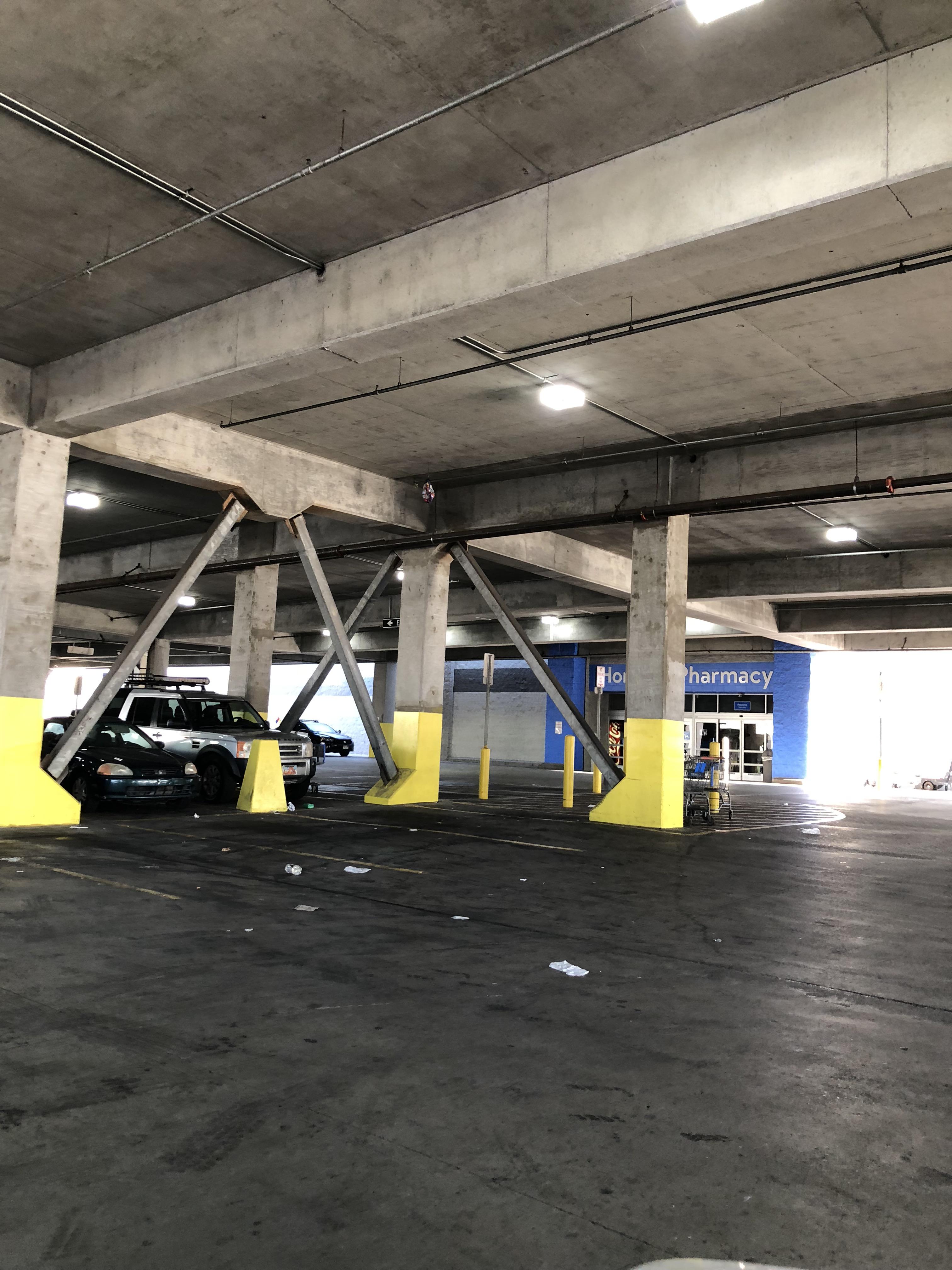 This Walmart. Instead of a parking lot, has a parking garage directly