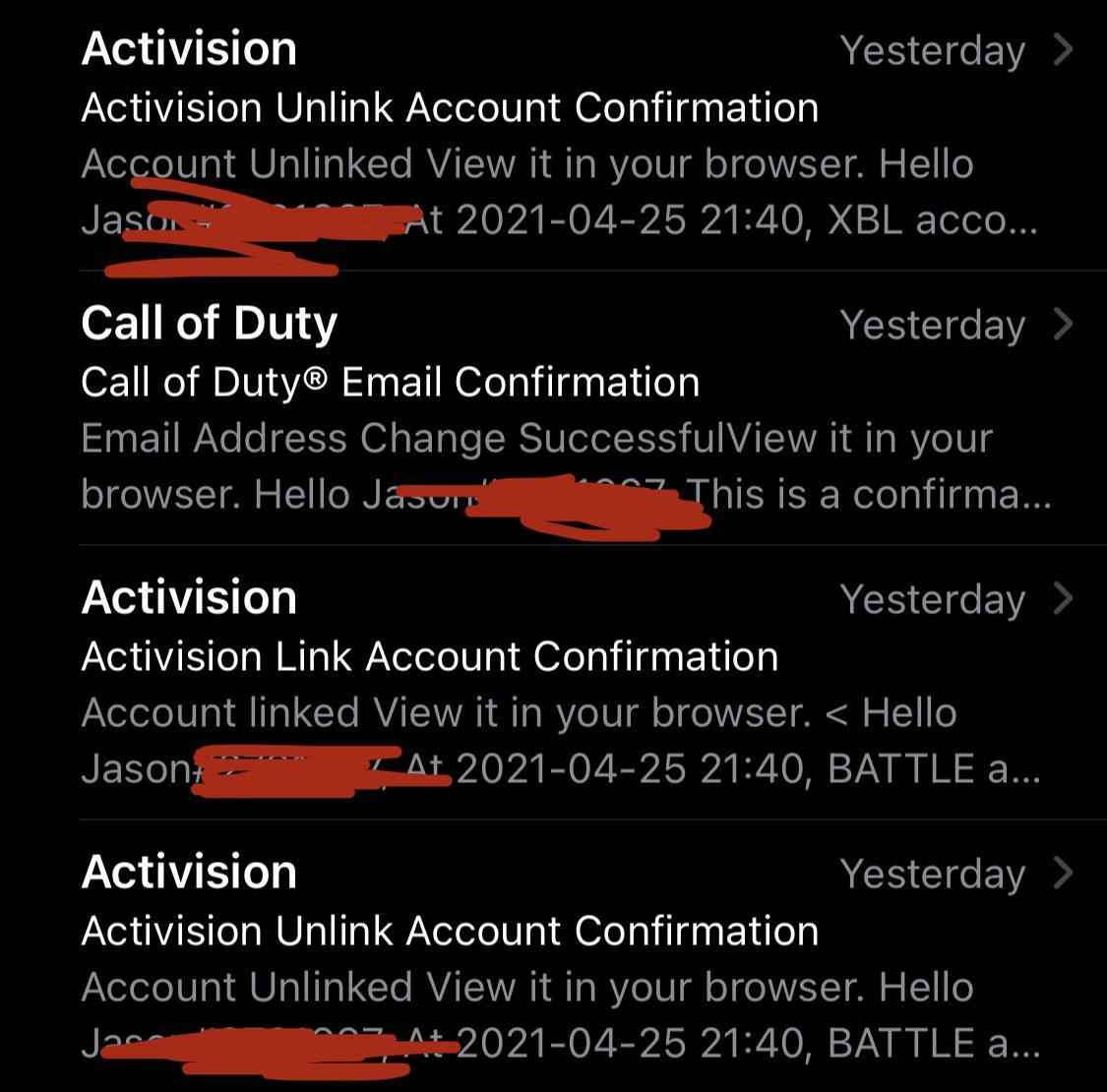 [COD] My Activision account was hacked with platforms being unlinked