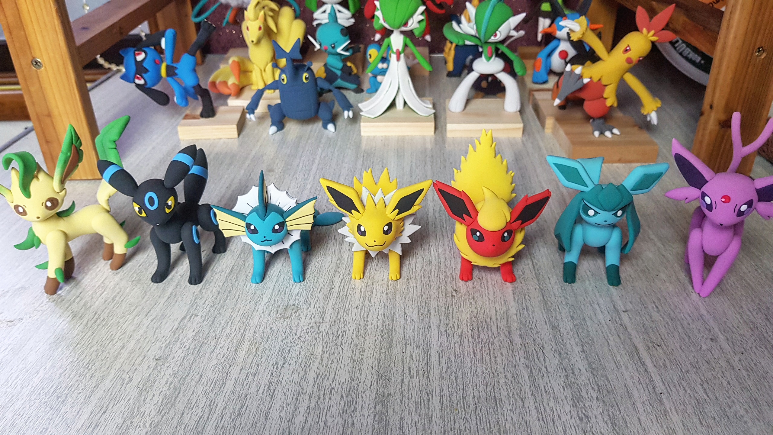 Handmade my eeveelution clay works r/pokemon
