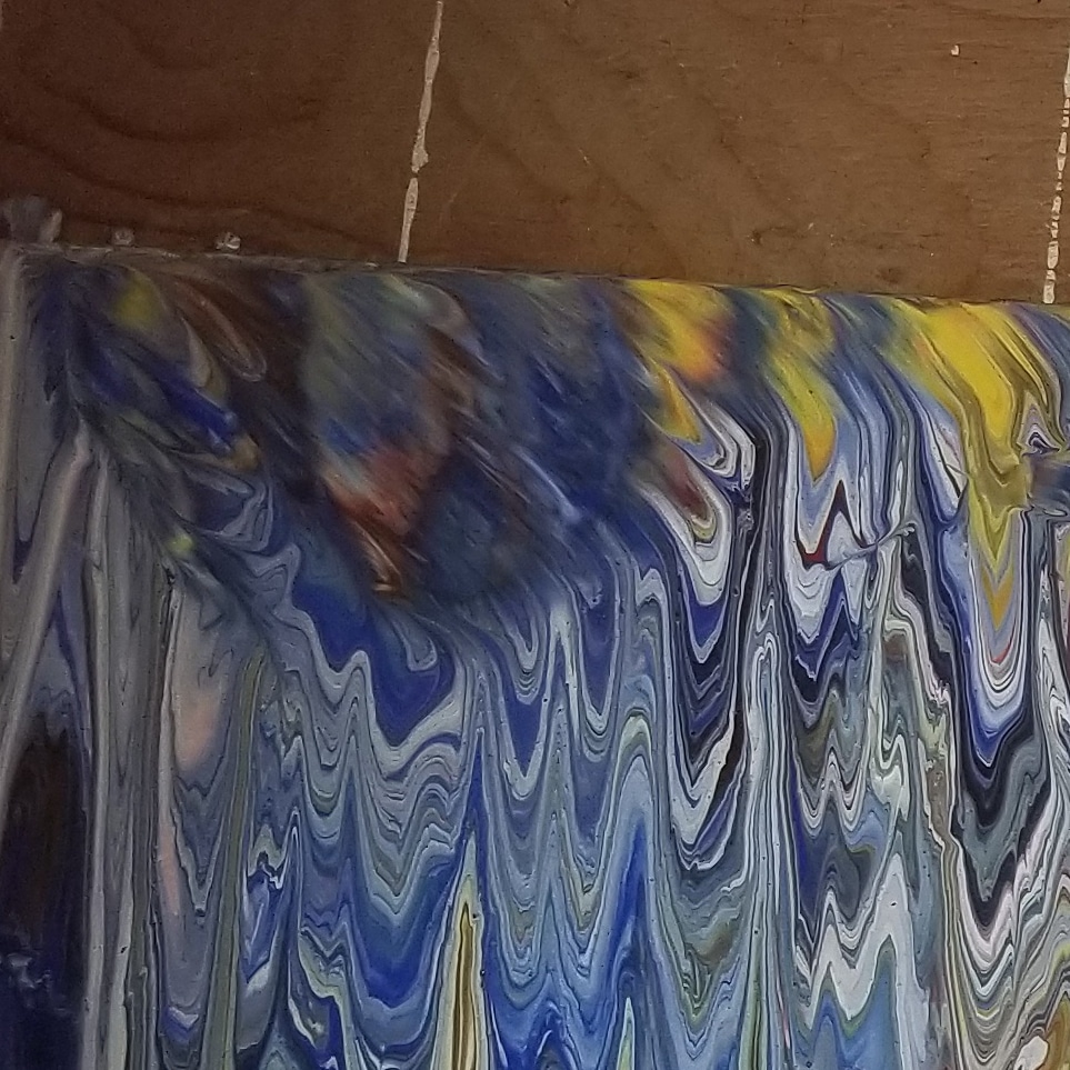 Help! I accidentally dropped plastic wrap on my painting while it was drying and now I have this