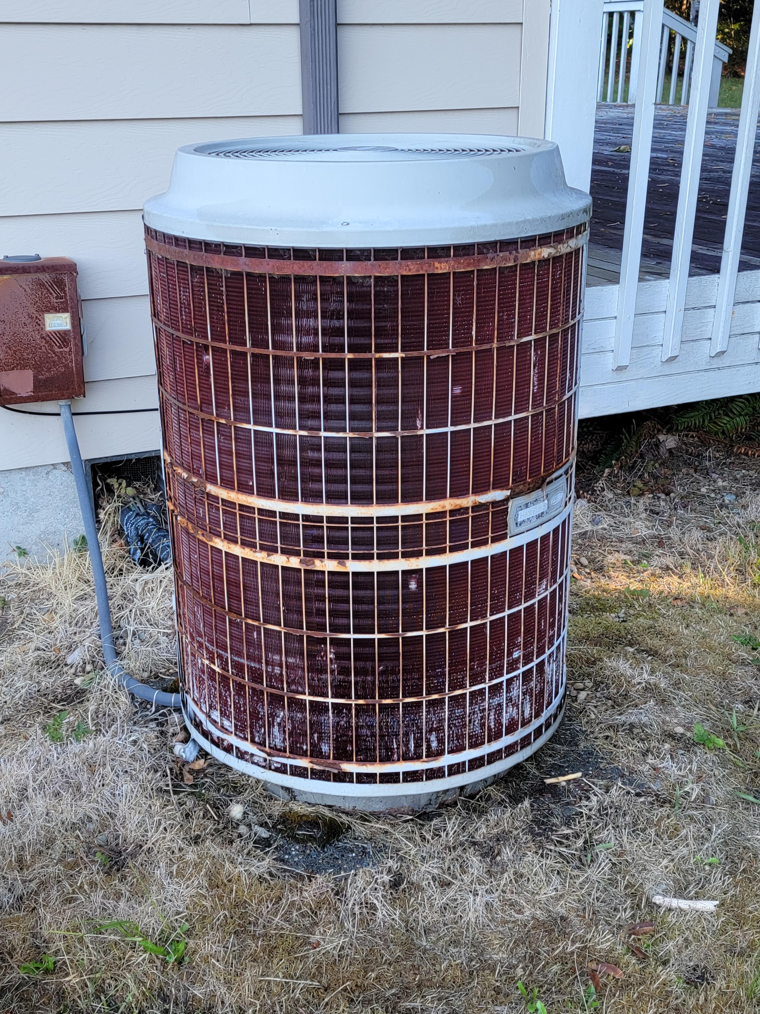 50 year old Carrier heat pump I worked on today still going strong r/HVAC