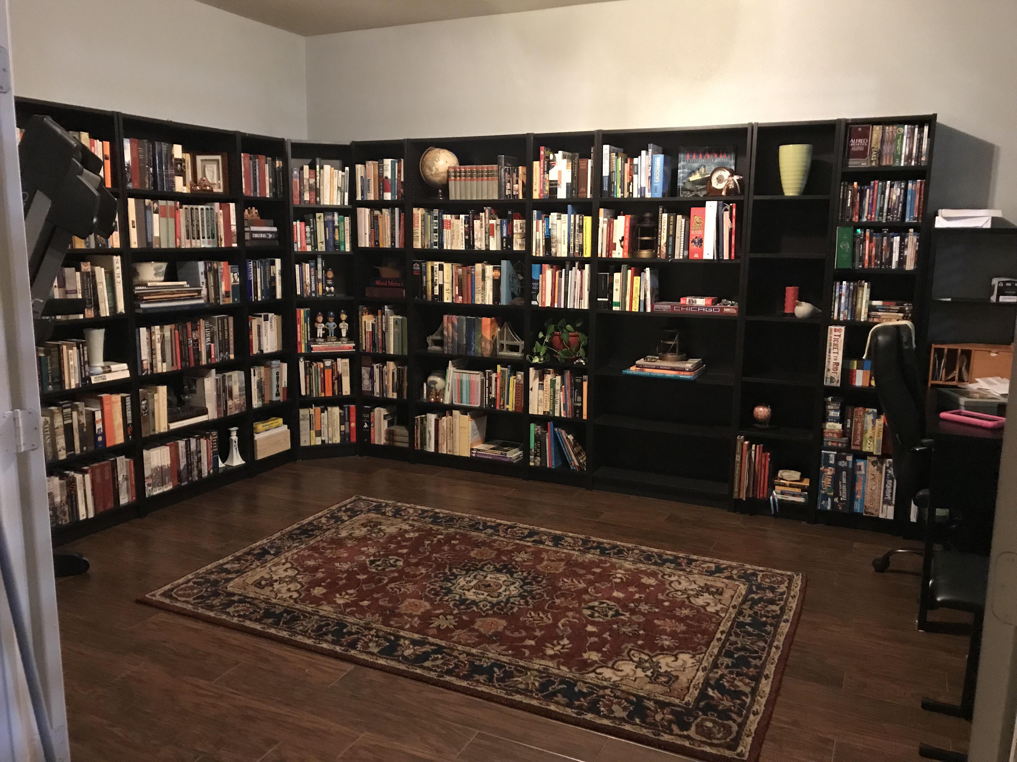 Finally finished the renovation of our home library. r/bookporn