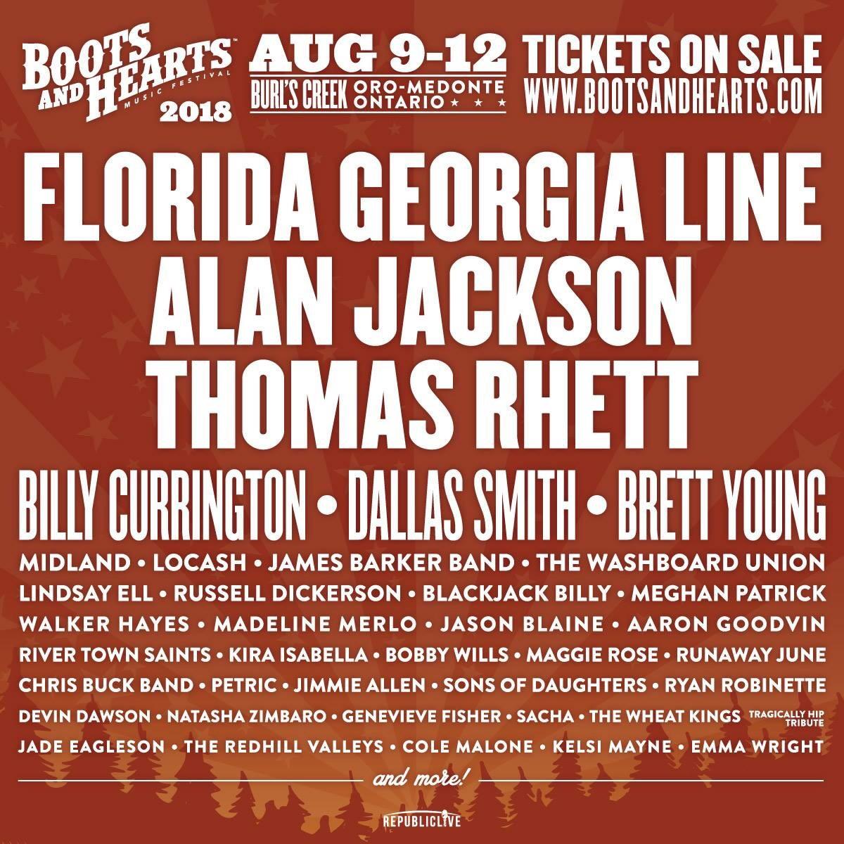 Boots & Hearts Full Lineup torontofestivals