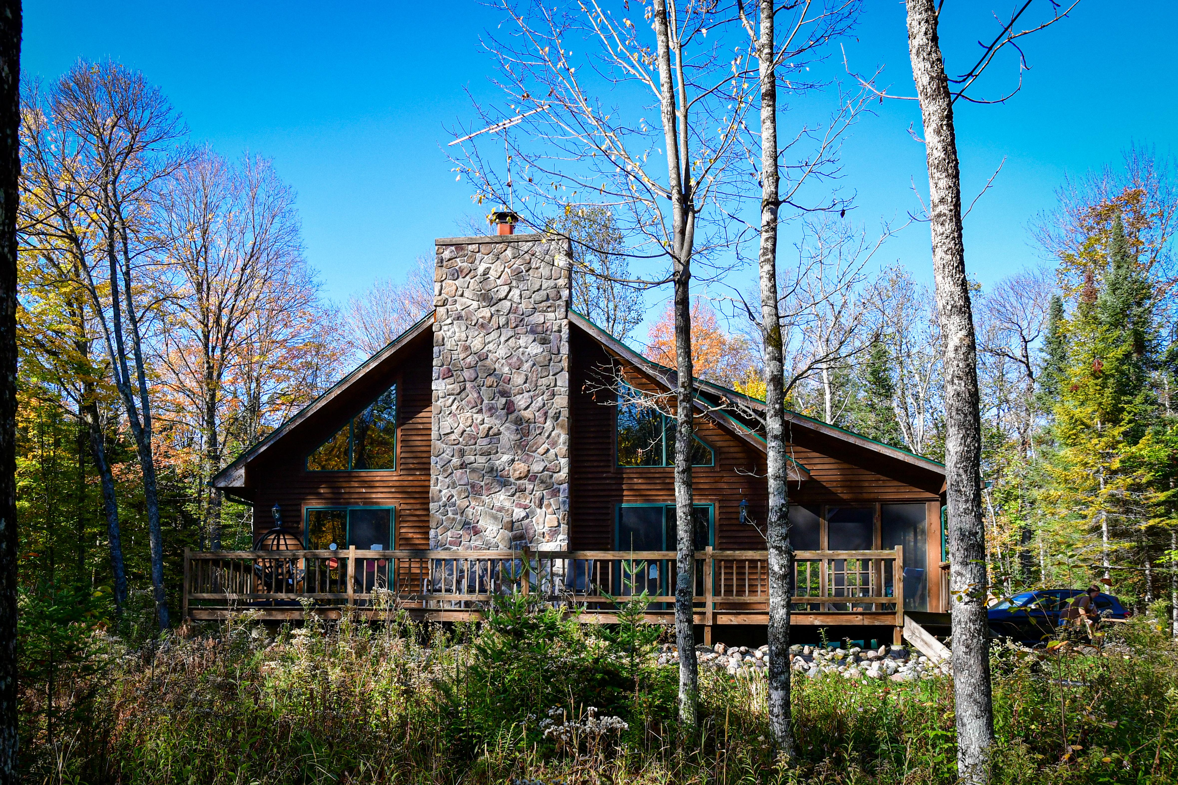 My little cabin on a trout stream in Silver Cliff, Wisconsin. r/CabinPorn