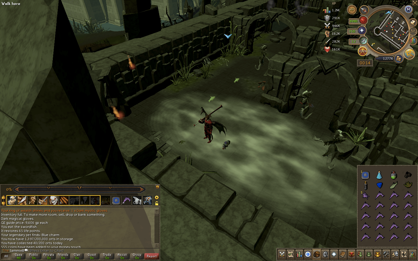 Received Dark Mystic Gloves 5 Ghostly Essence And A Deployable Herb