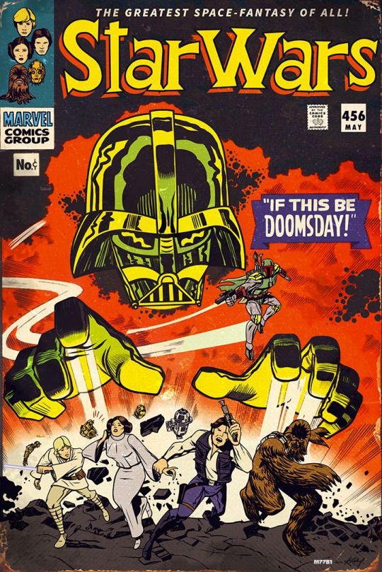[Fan Art] Star Wars comic book cover as if done by Jack Kirby for