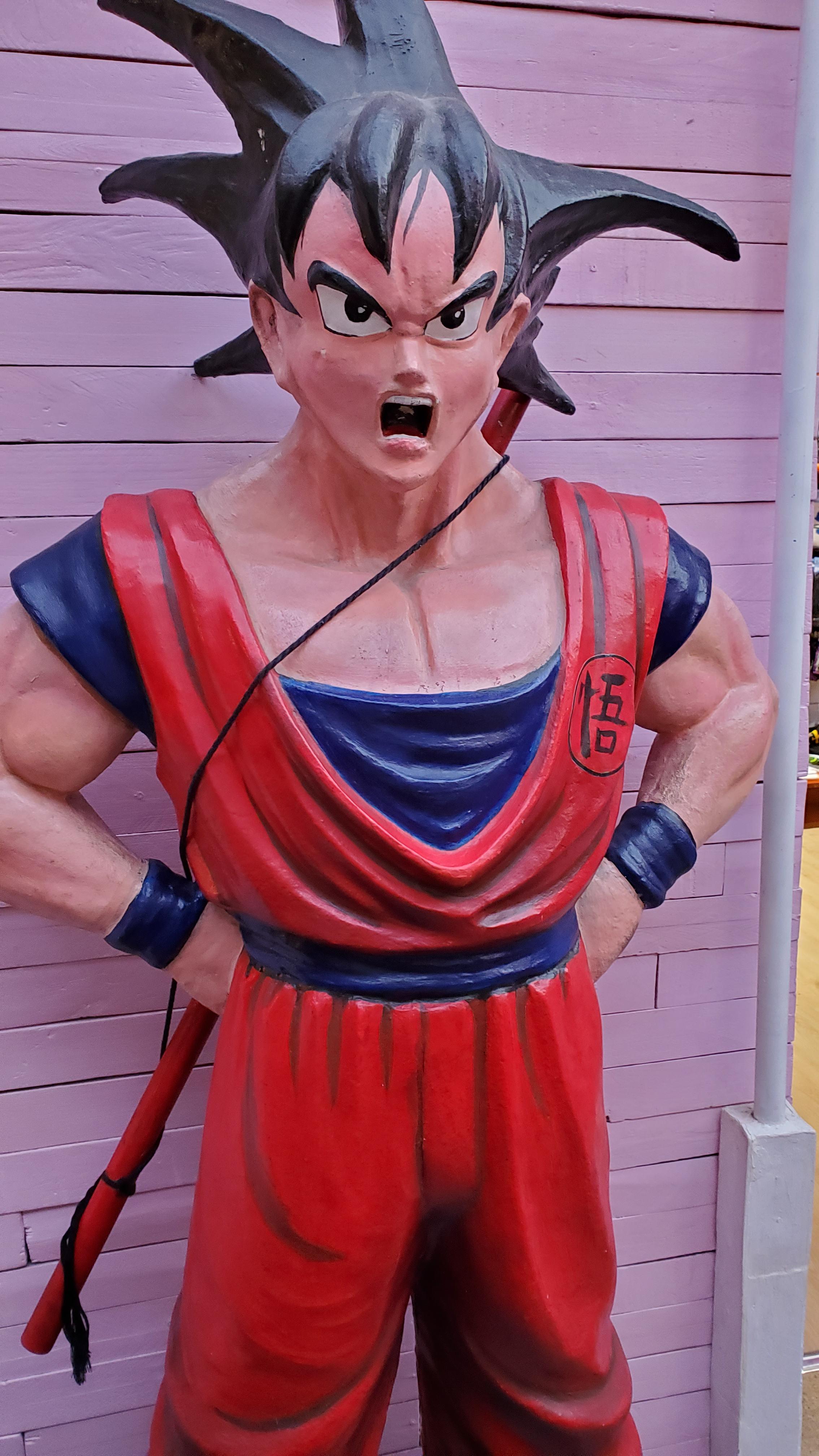 This is standing outside the Dragon Ball store in Barcelona. Oh dear
