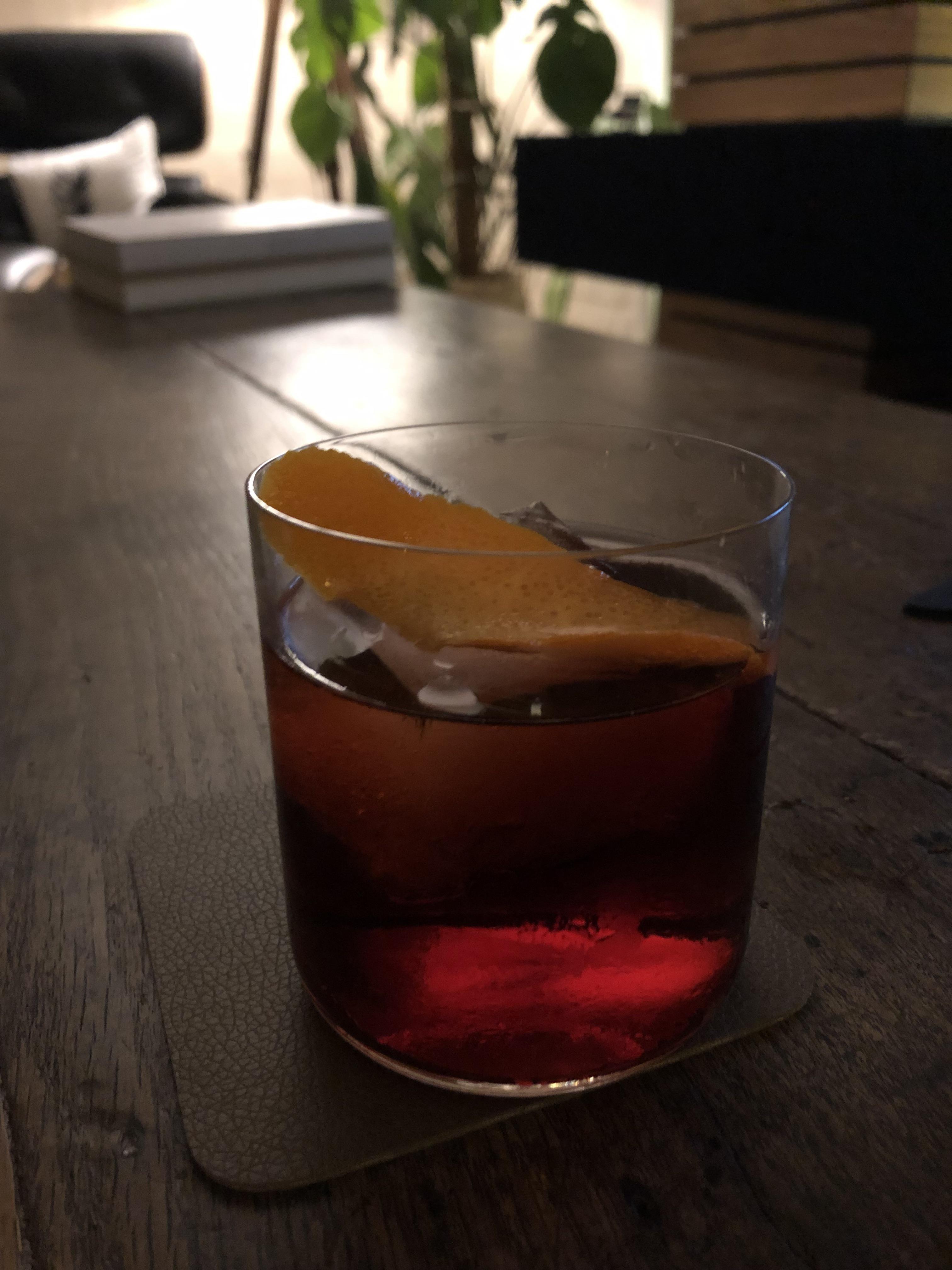 Mezcal Negroni. The smokey flavor of the mezcal goes so well with the