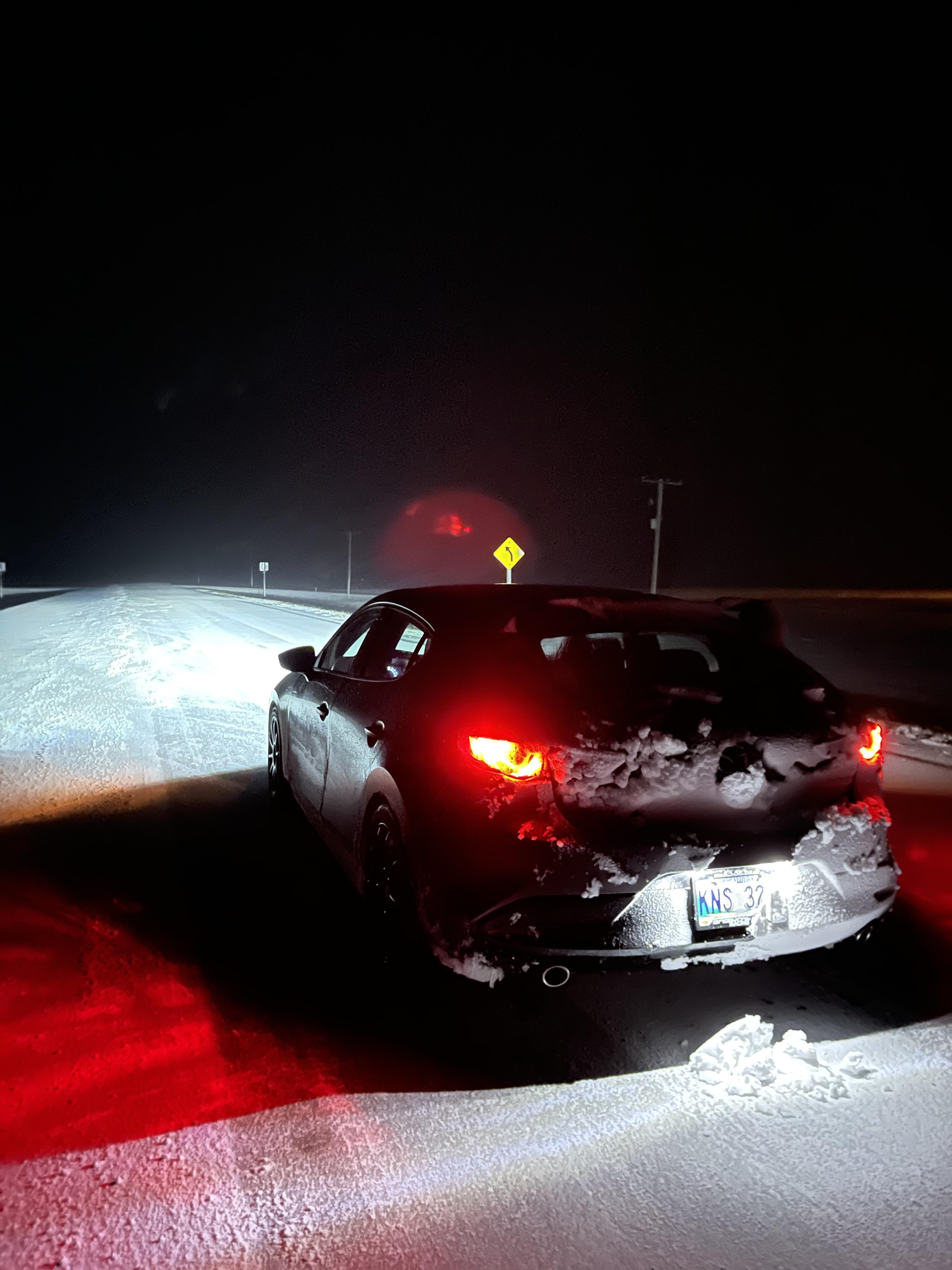 fwd and snow tires = blizzard success r/mazda3
