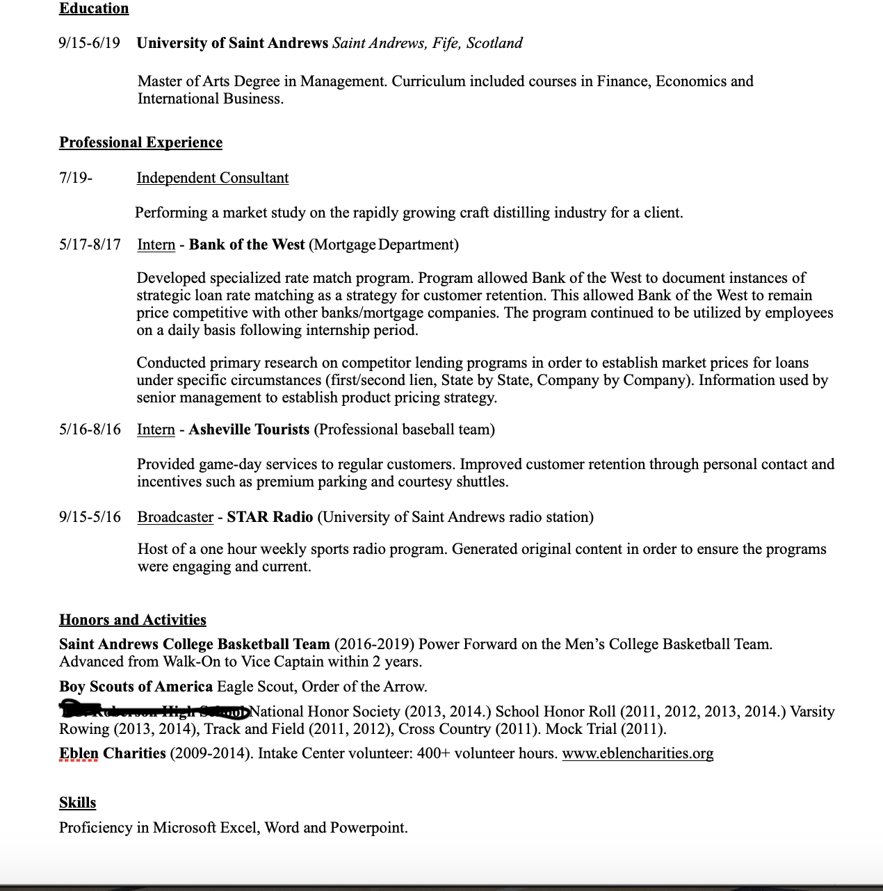 Looking for Entry Level Jobs in Finance or Marketing, any suggestions