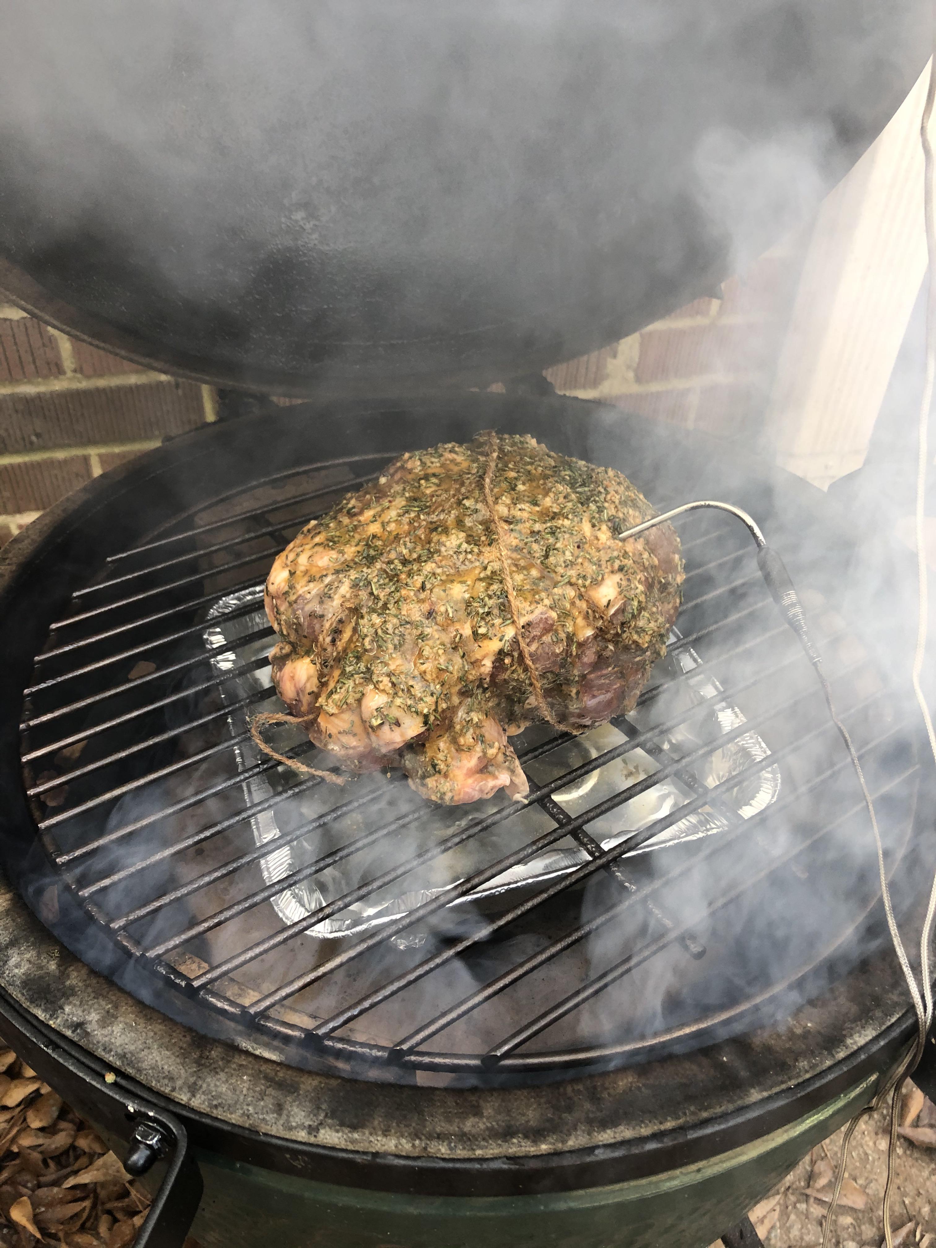 Leg of lamb + BGE = Xmas dinner r/biggreenegg