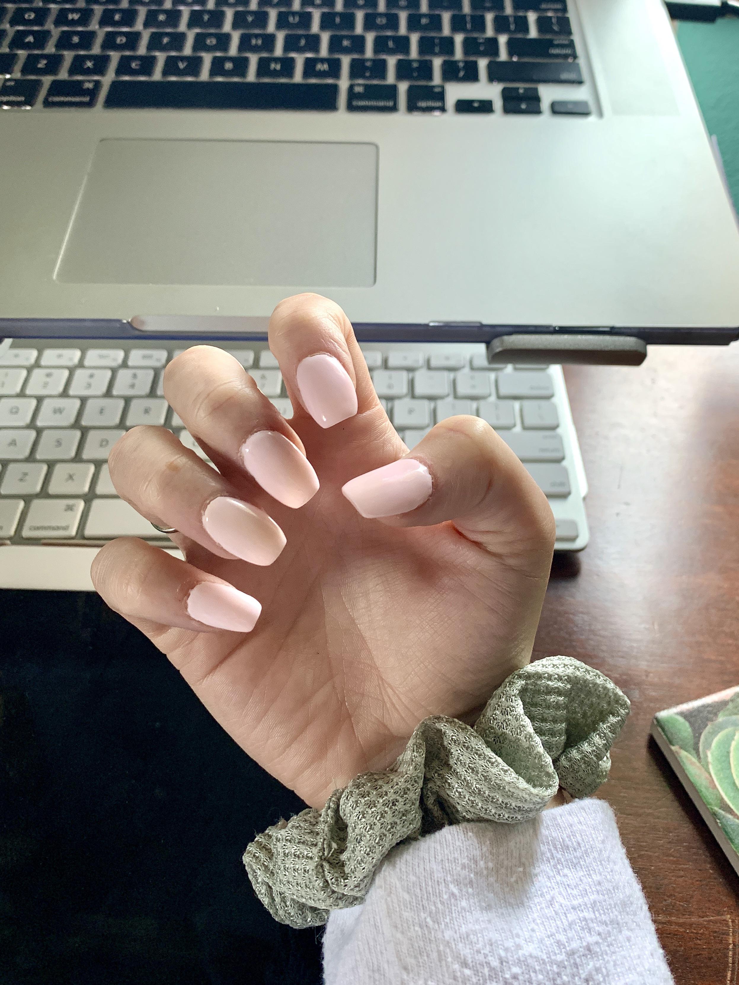 Learning how to do dip with tips! Struggling but still so happy with