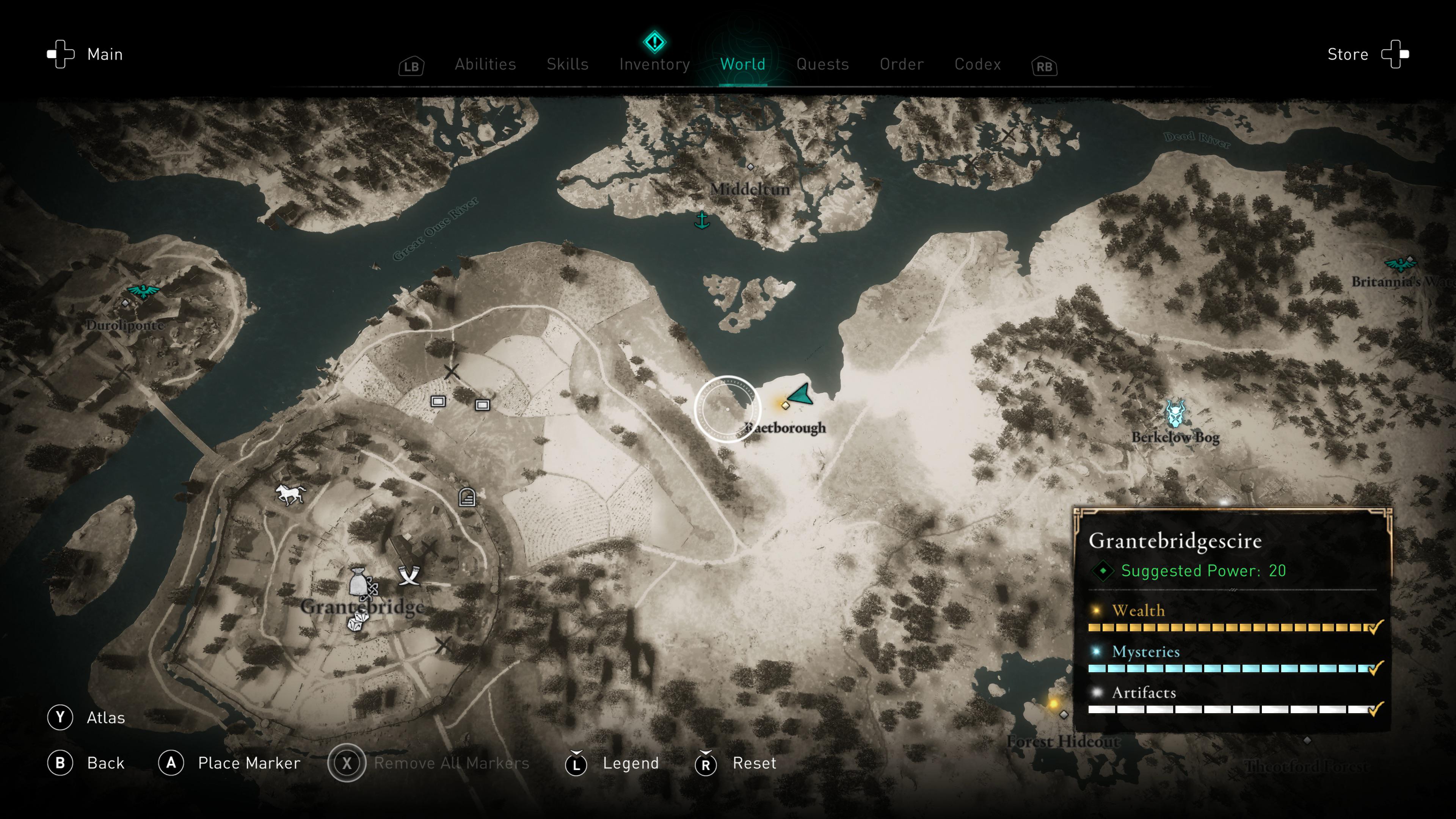 Can’t find what is supposed to be at this yellow dot in Raetborough