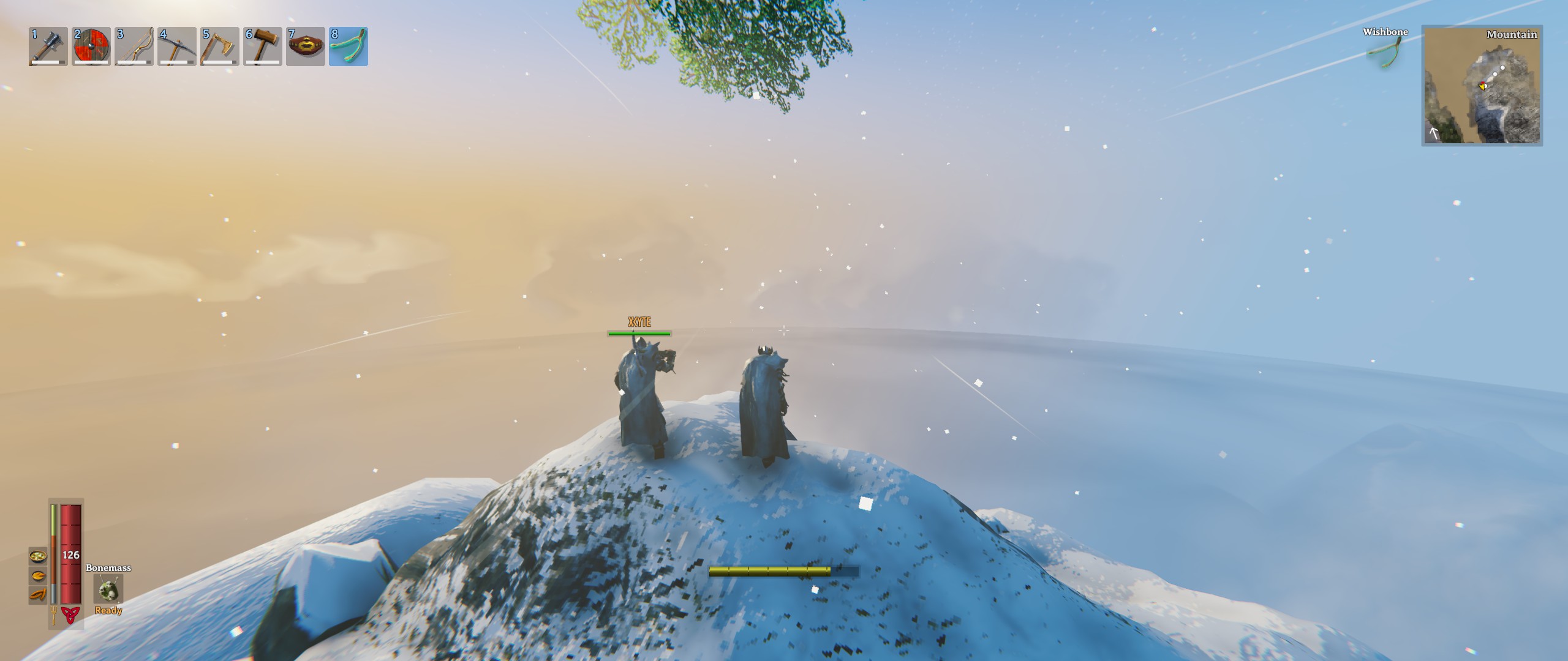 Found our first silver vein so high up that we could see the edge of