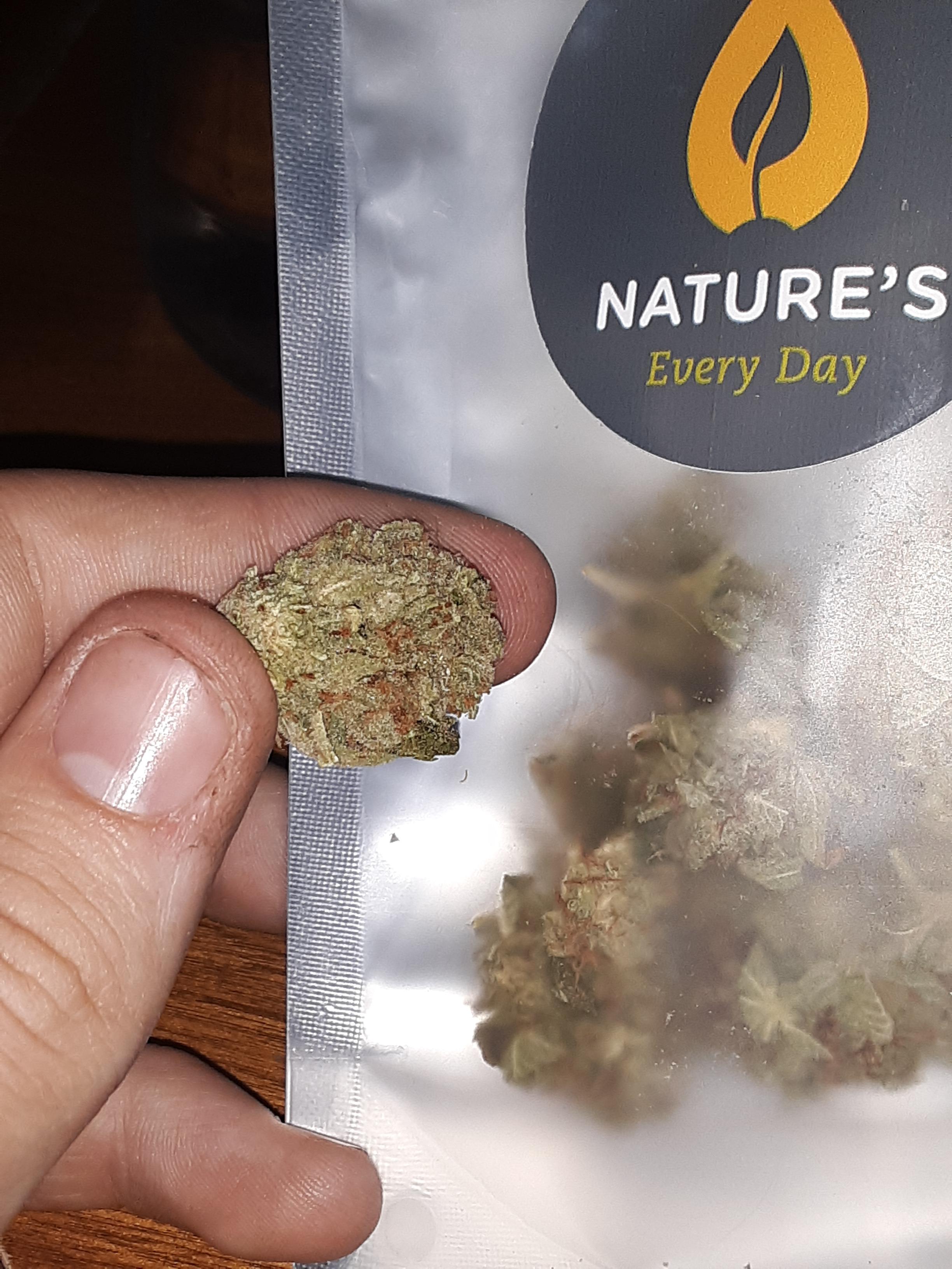 Caramel Kush from Nature's Meds. Tastes like weed. Smells like weed. It's relatively good. r