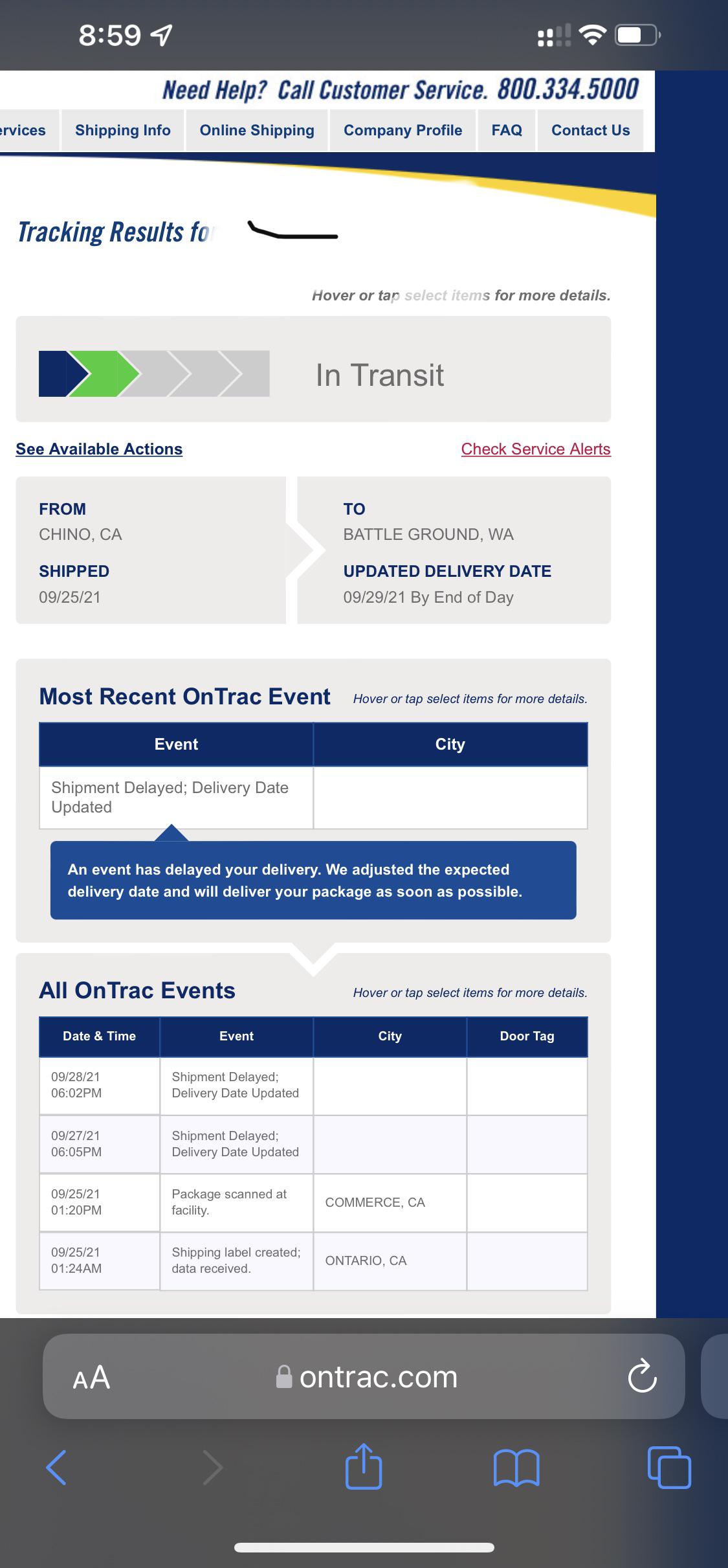 OnTrac=West Coasts LaserShip r/PS5Shipping