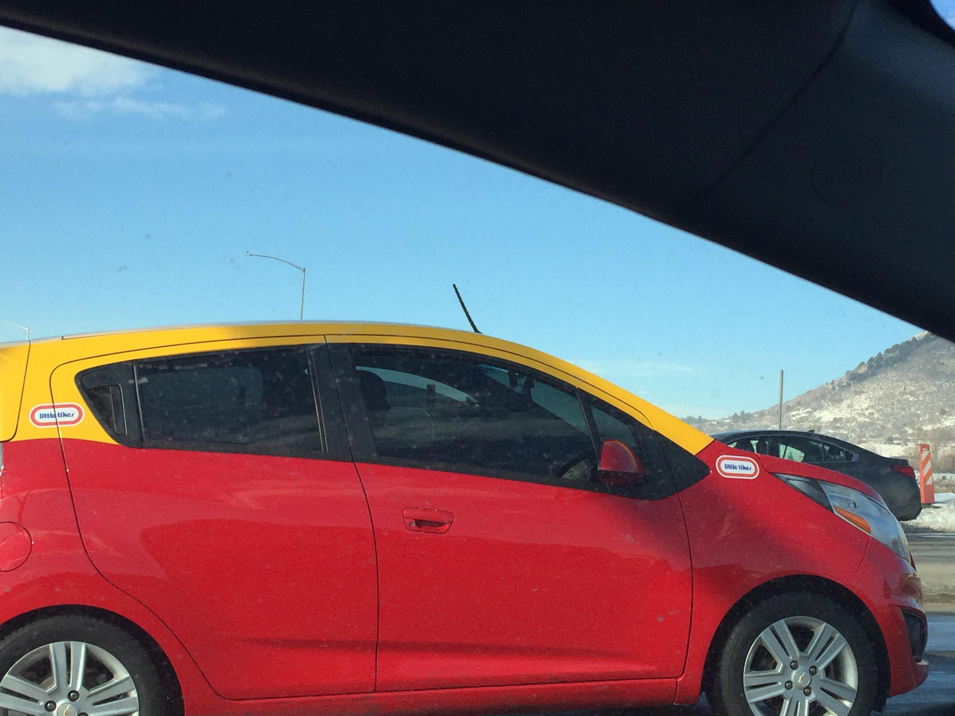 This Car Painted to look like a Little Tikes Car (Kid’s Toy