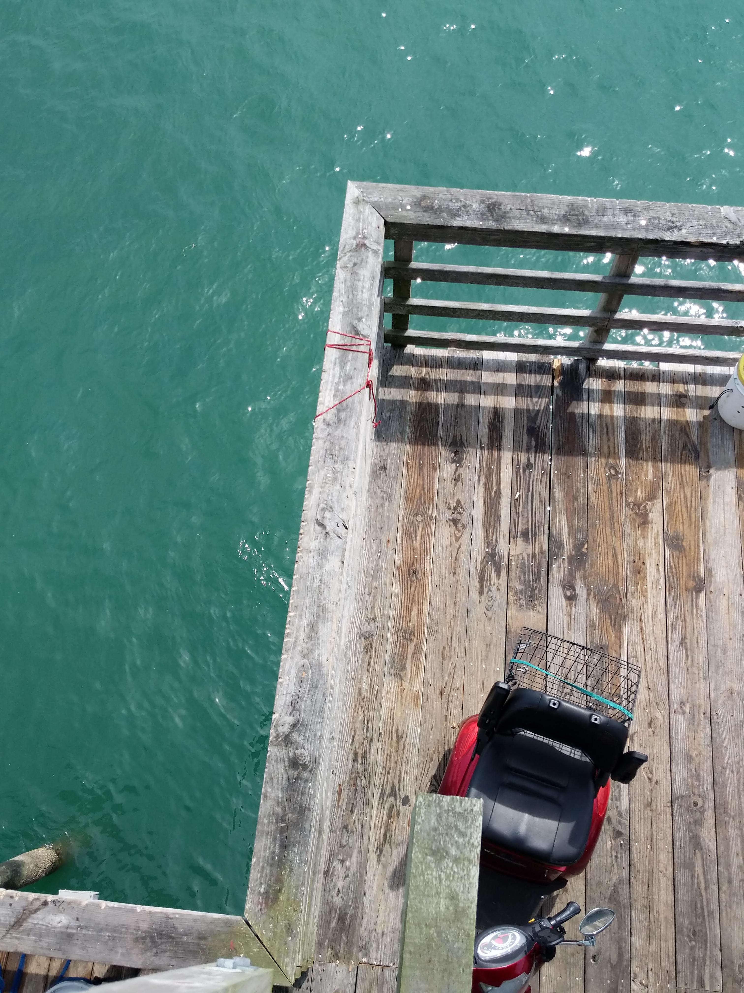 Fishing pier worn from bait buckets r/Wellworn
