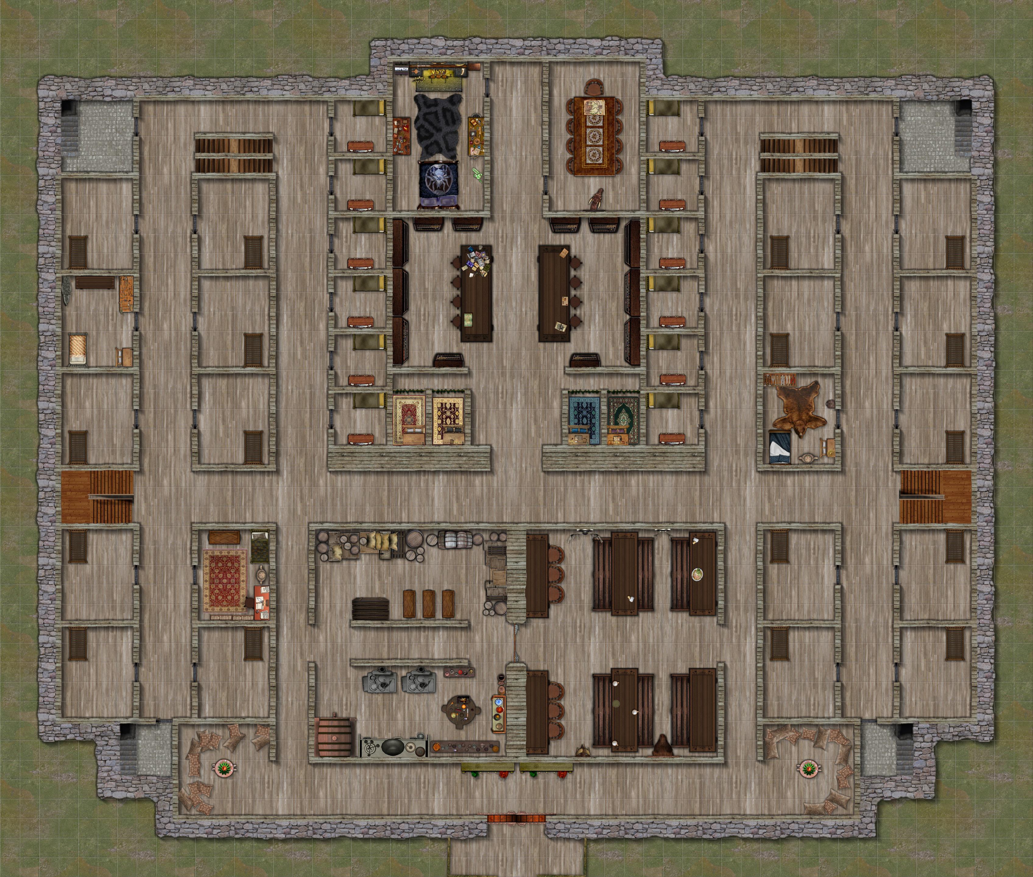 [53x45] The Guild Hall r/battlemaps