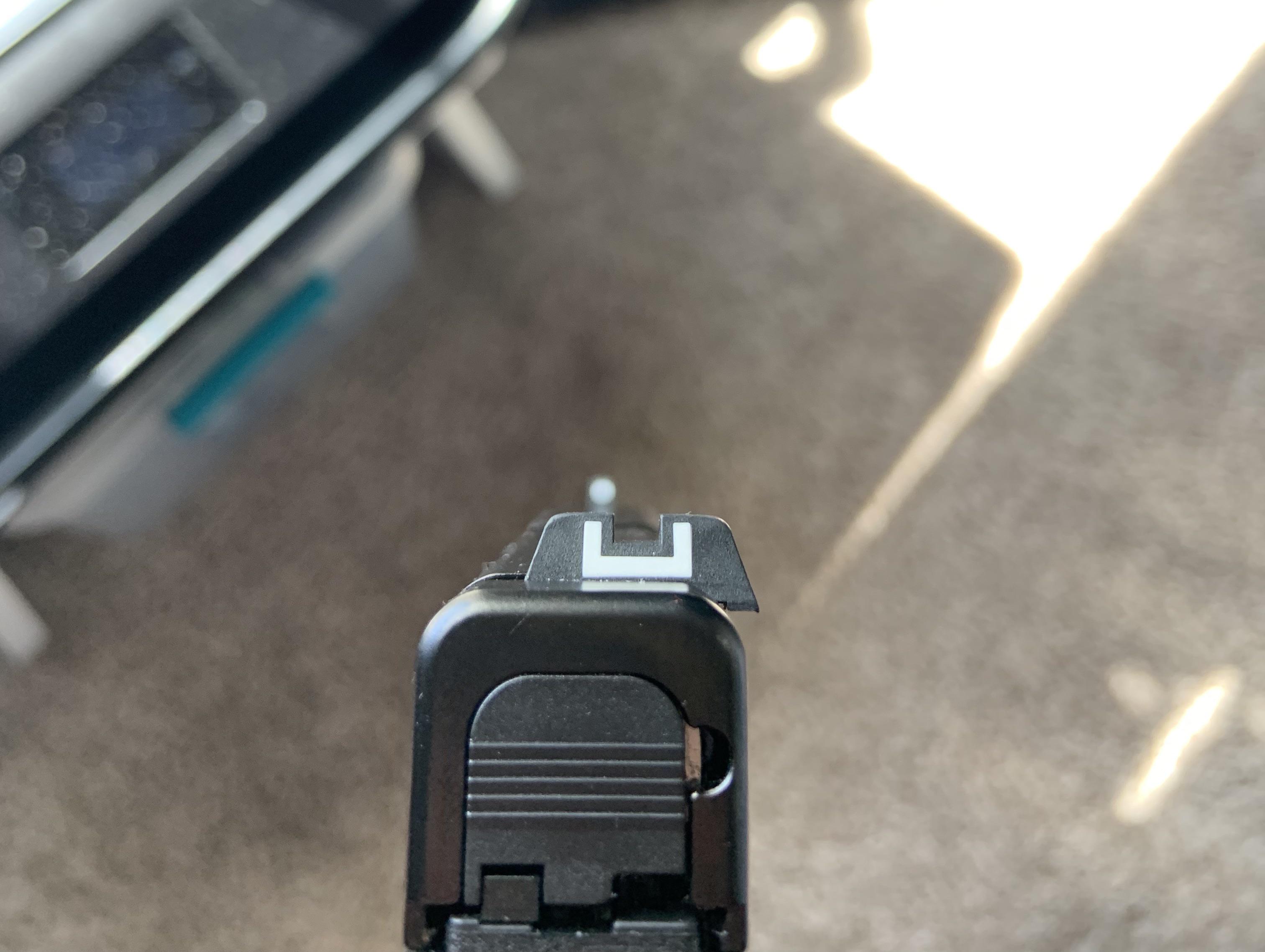48 sights shifted to the right. Should I try and fix it myself or take it to a gunsmith ? r/Glocks