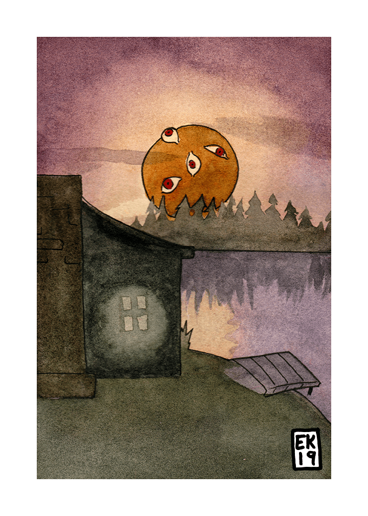 "When The Moon Hits Your Eye Like A Wait, No," 5x7