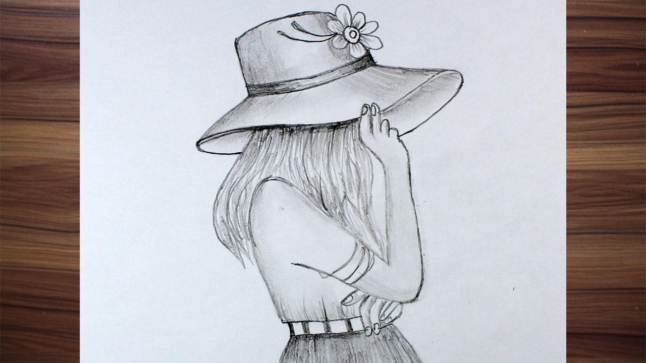 Draw girl wearing hat r/drawings