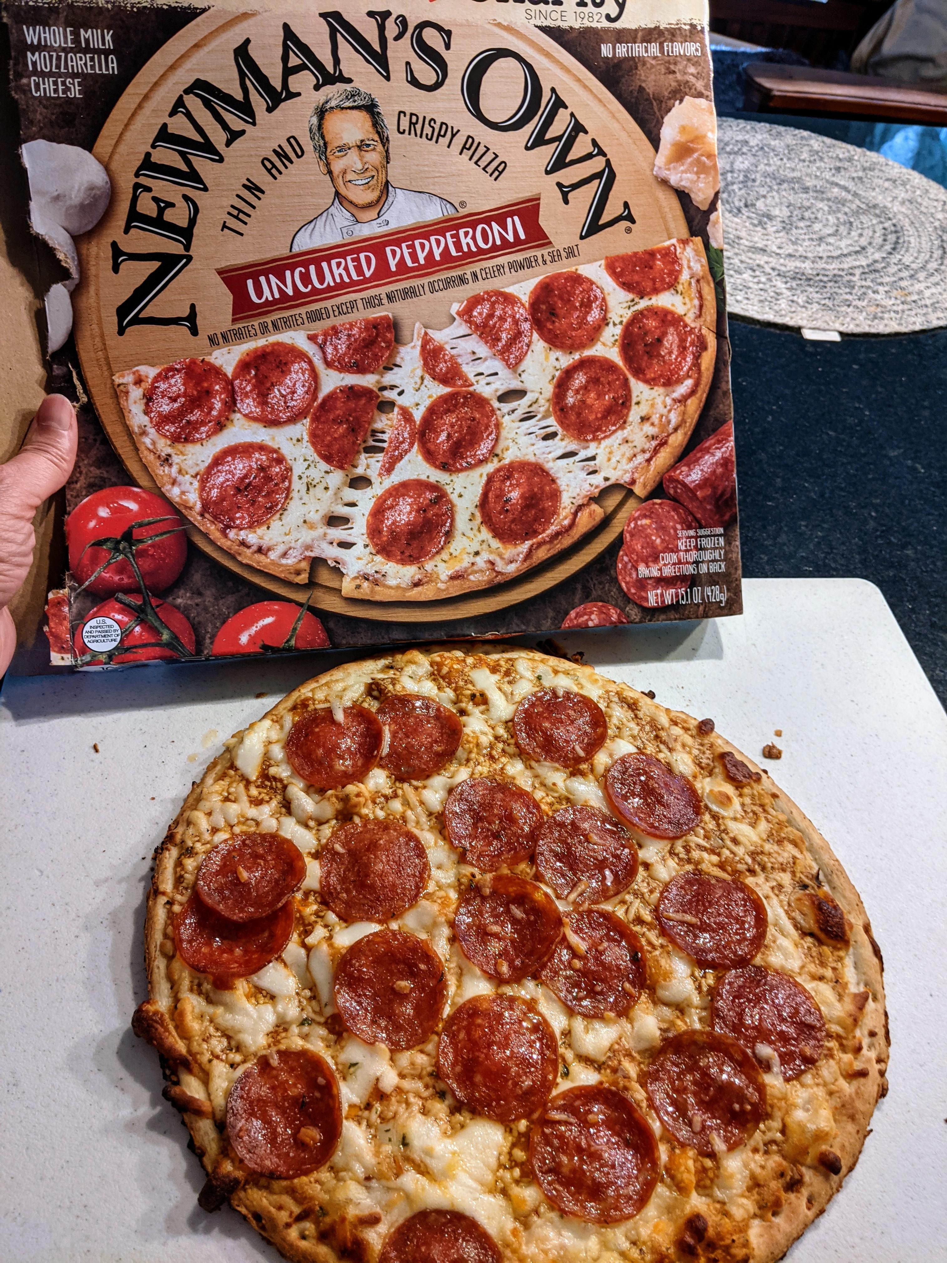 Paul Newman's pepperoni pizza meets expectations r/ExpectationVsReality