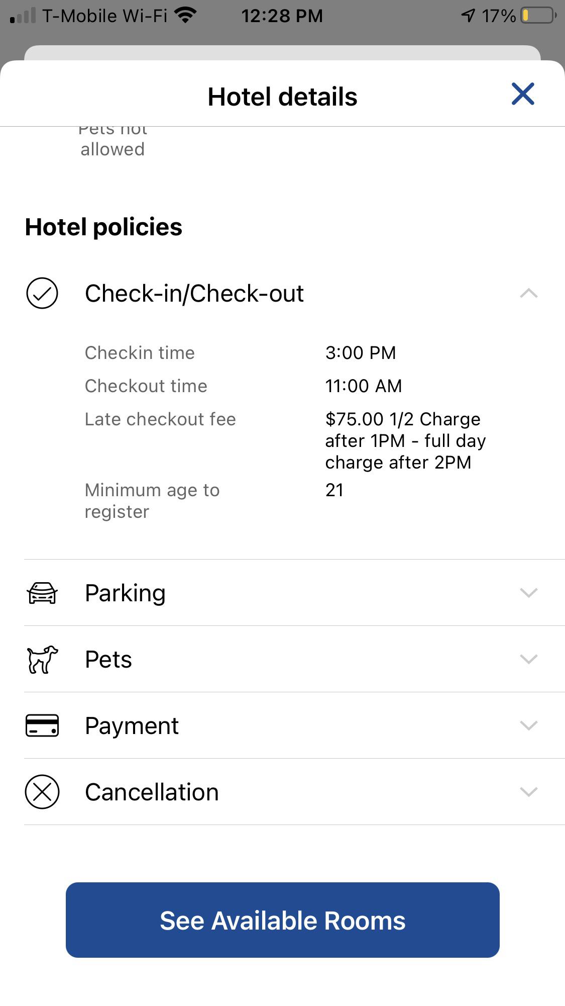 75 for checkout past 11am? r/Hilton