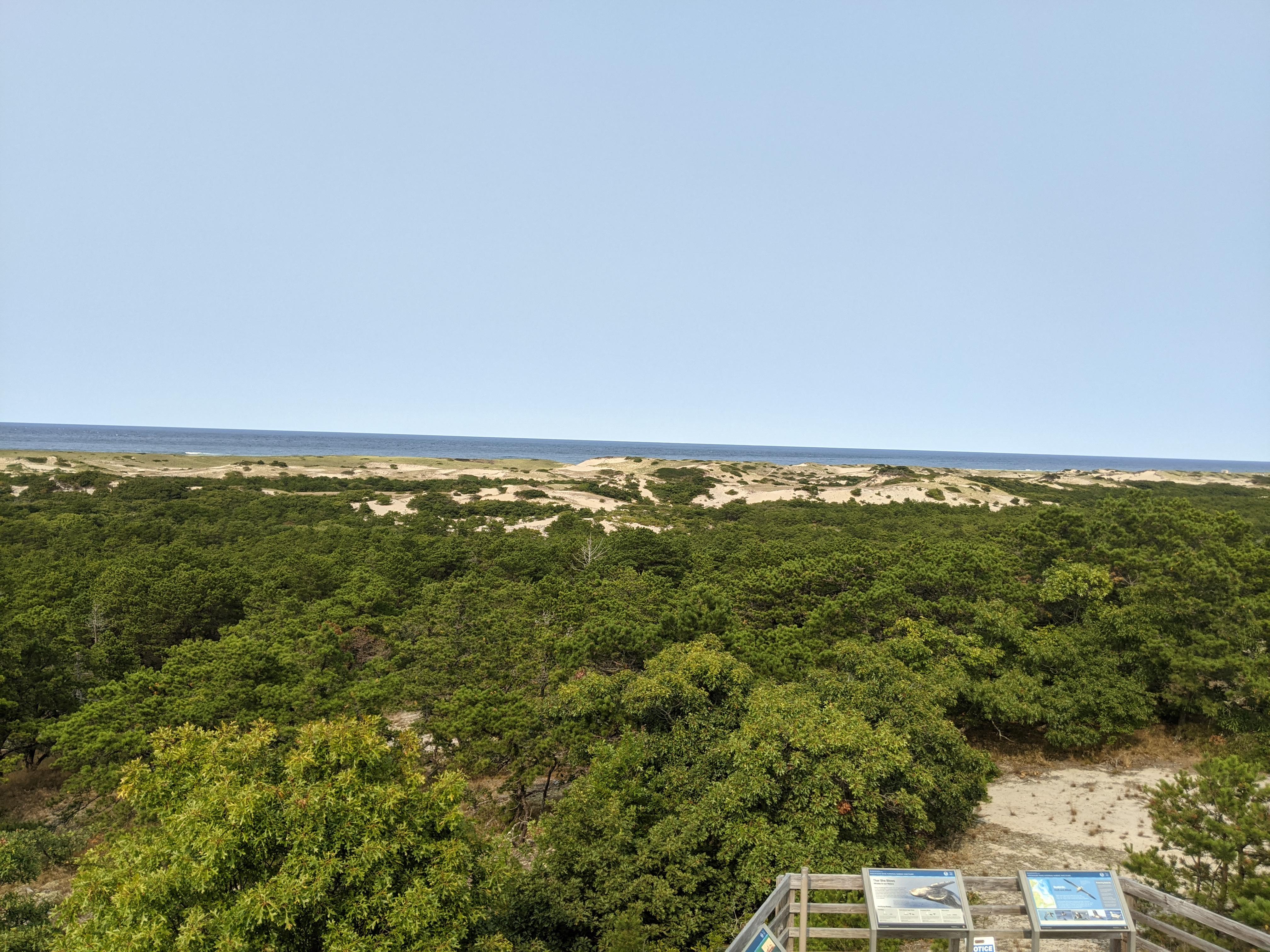 View from Province Lands Visitor Center at the Cape Cod National
