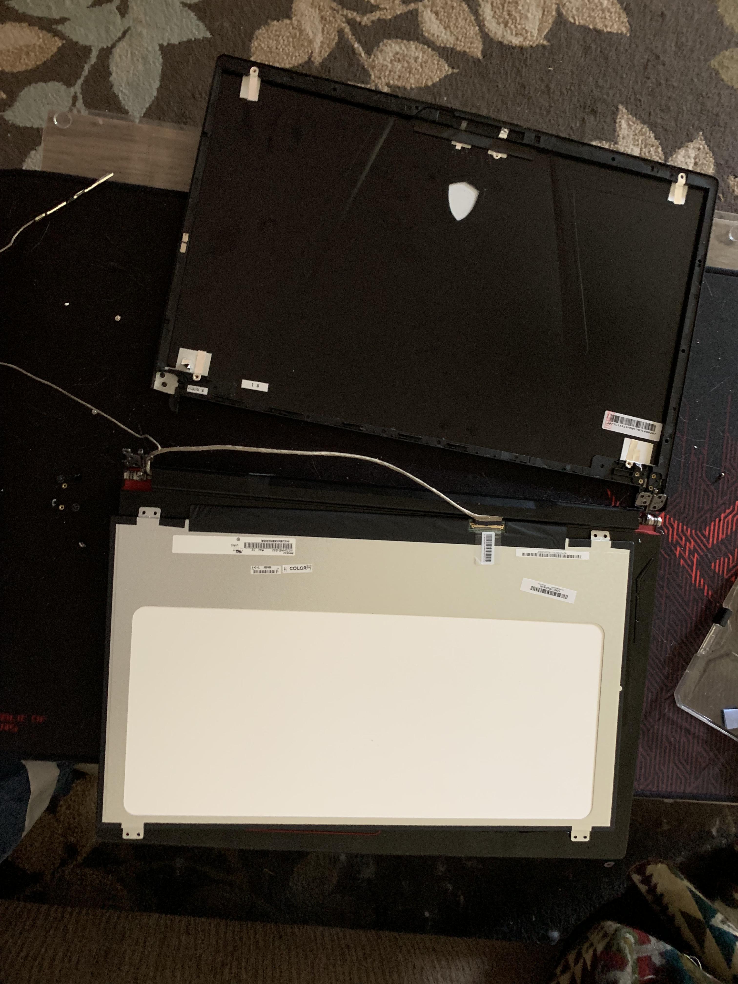 Screen hinge repair complete. It’s incredibly easy. Don’t be afraid to