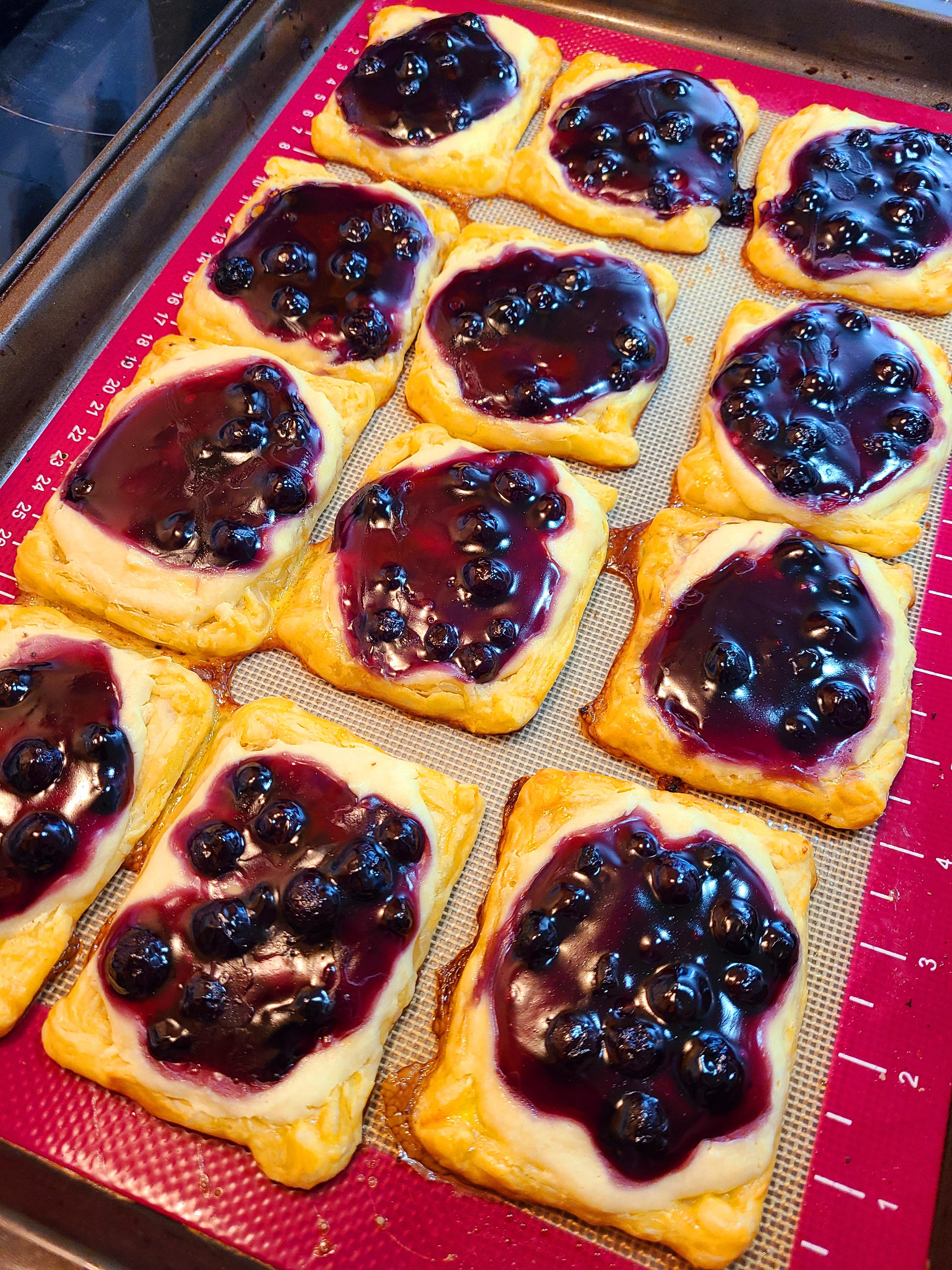 [Homemade] Blueberry Cream Cheese Danish r/food