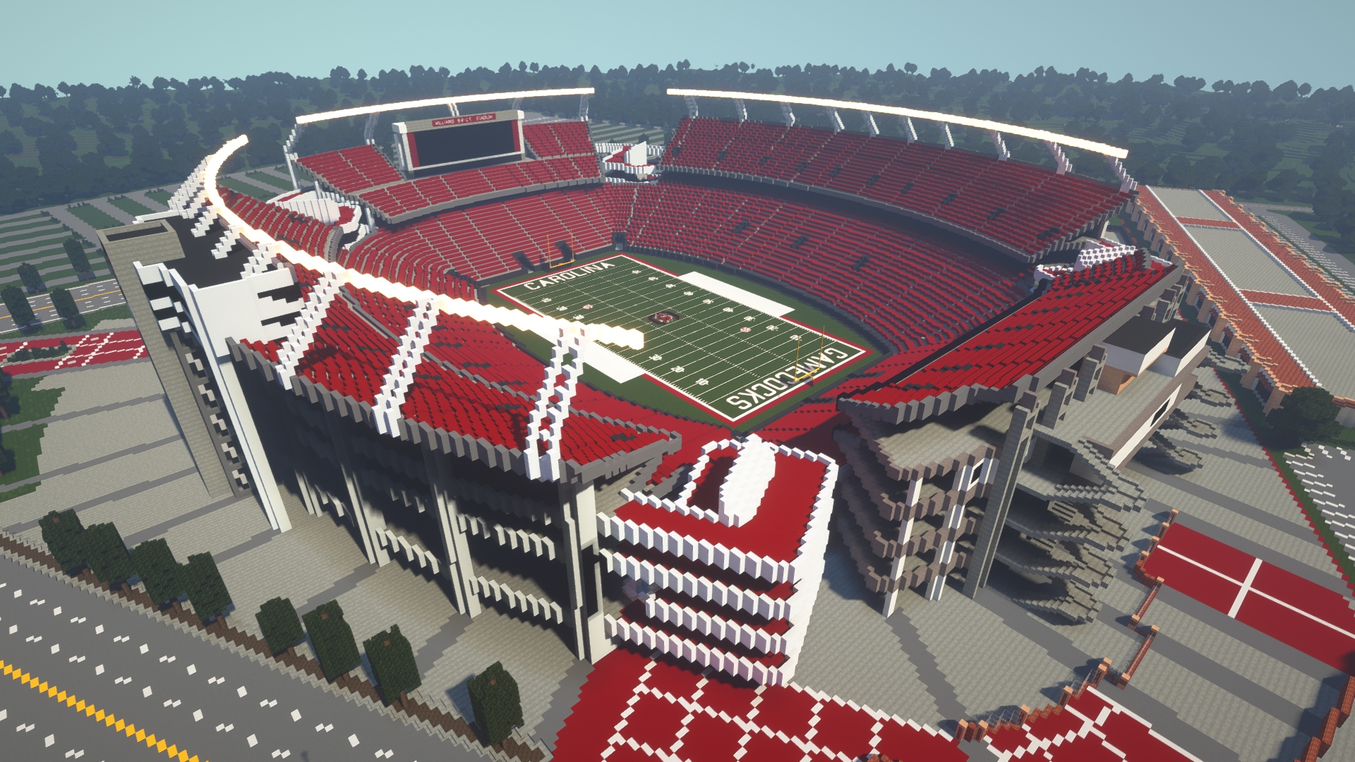 I did an expansion concept of Williams Brice in Minecraft! Tour in