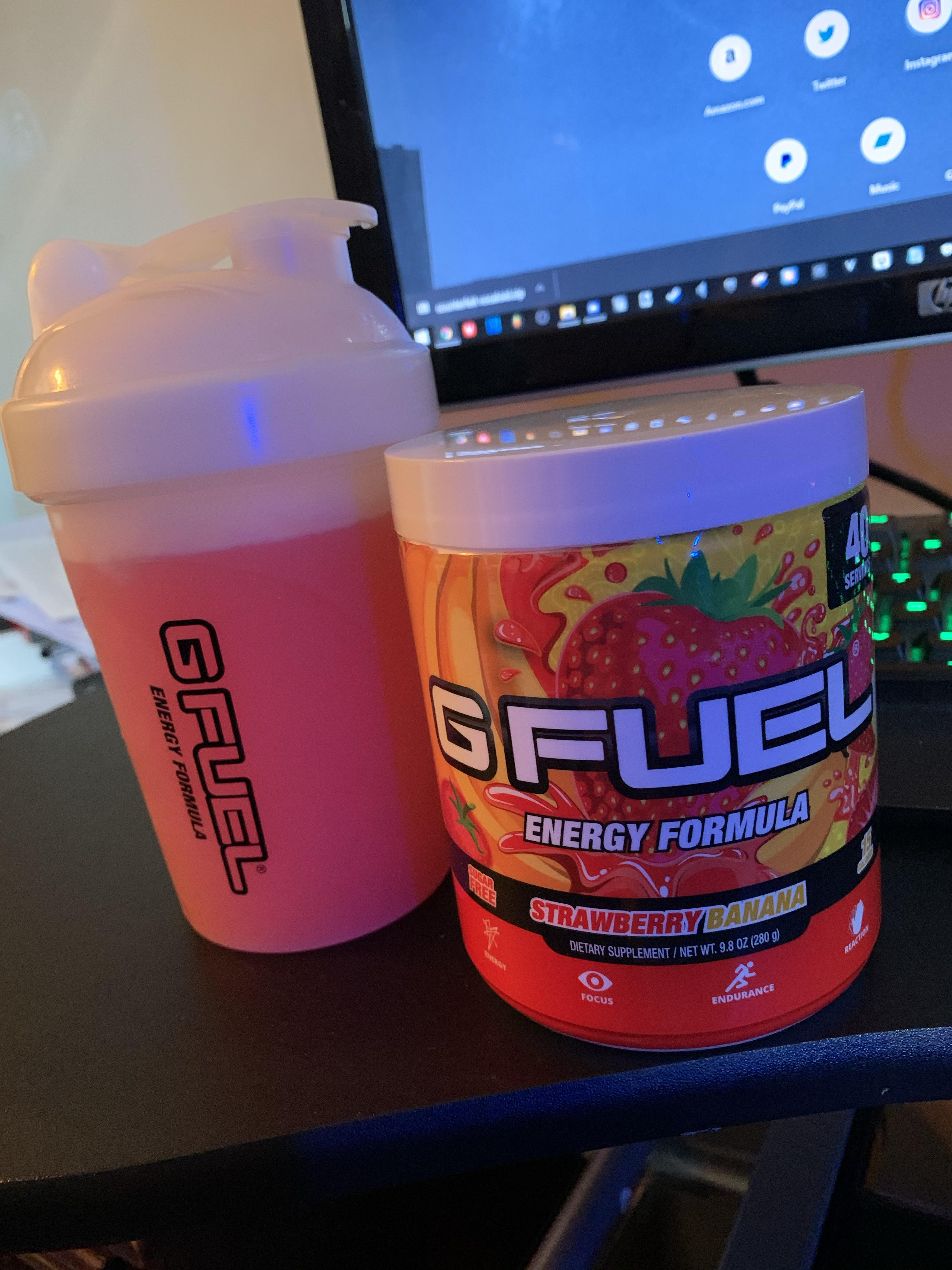 Tried the GFUEL Strawberry Banana Flavor, its fucking amazing! Bigups