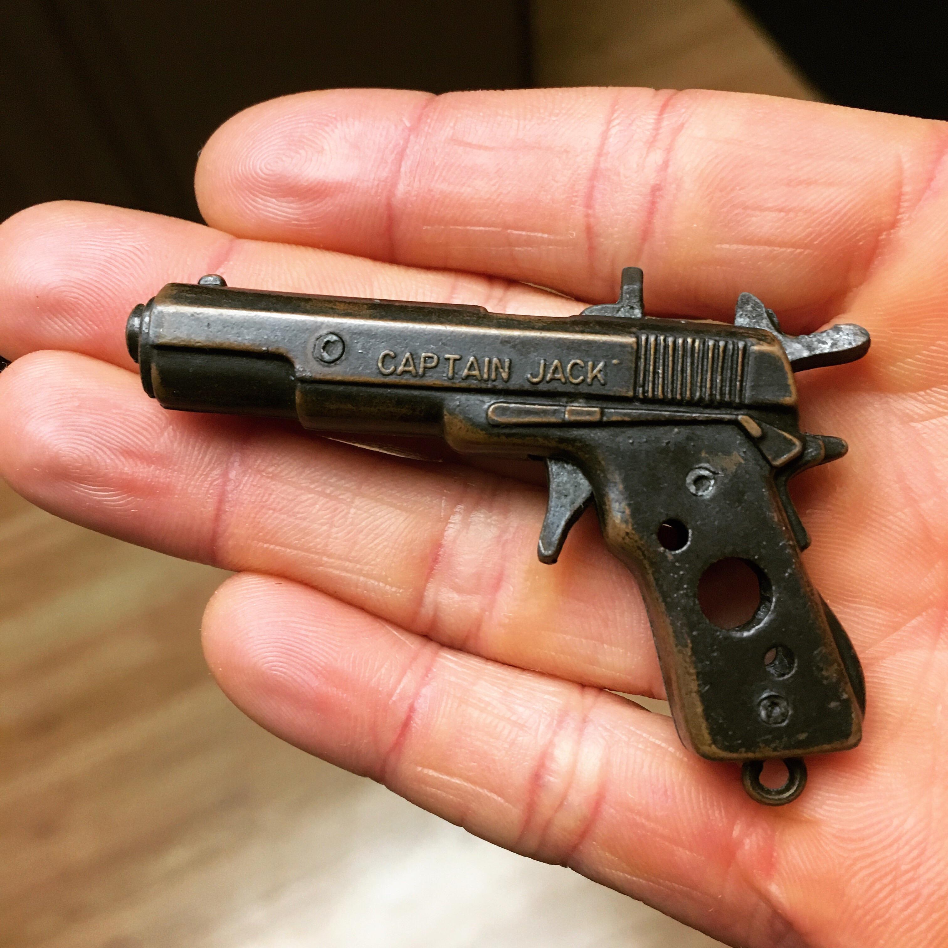 Metal cap guns that you got from 25c toy vending machines in grocery