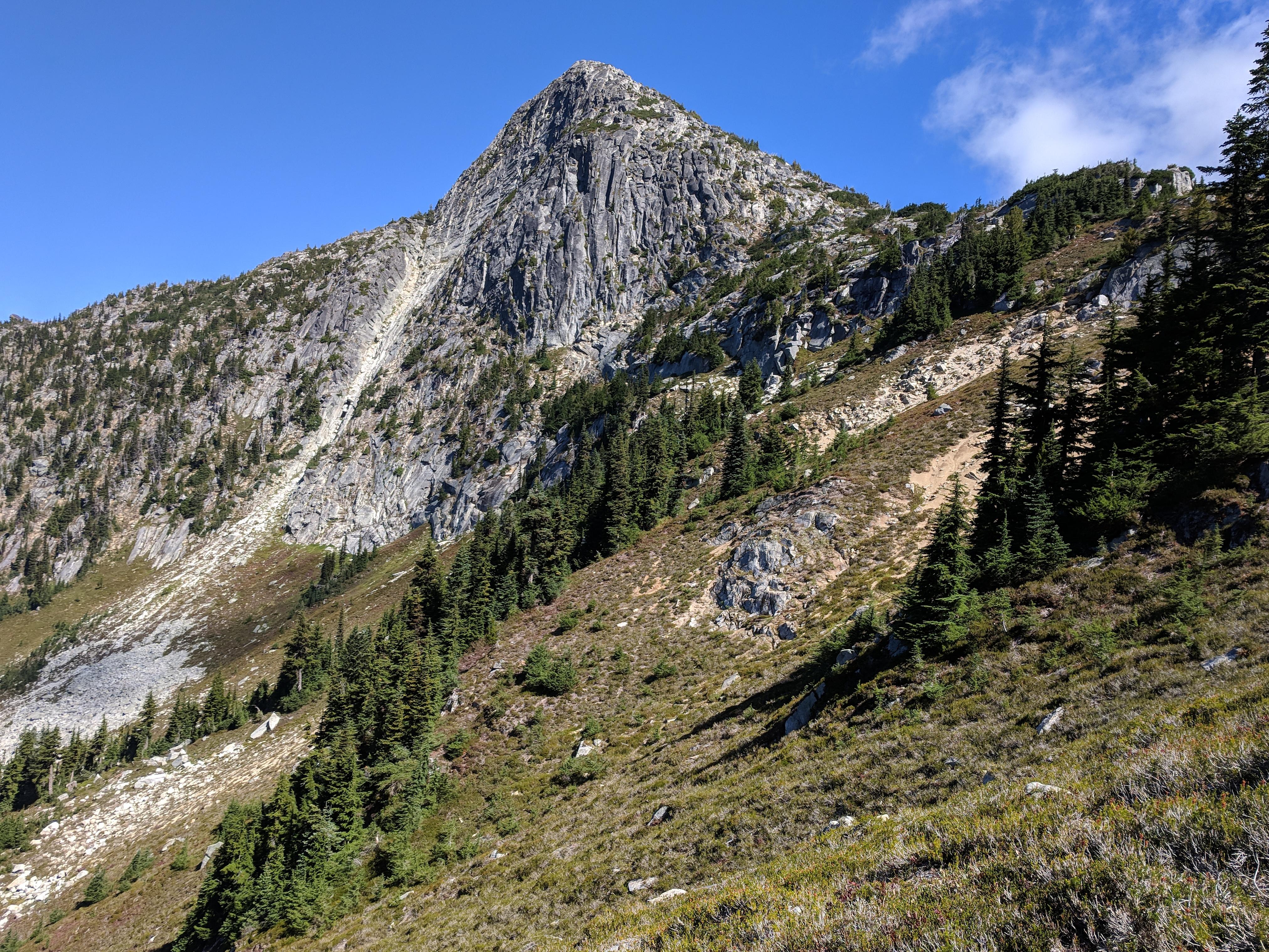 Mt. b in the Skagit Range of the North Cascades, just west of