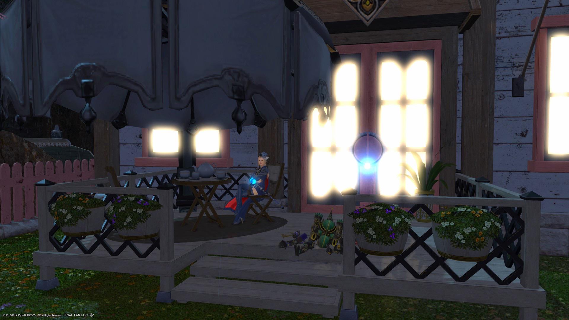 made the new deck housing item into a full 🚪 dooraccess porch! No mods