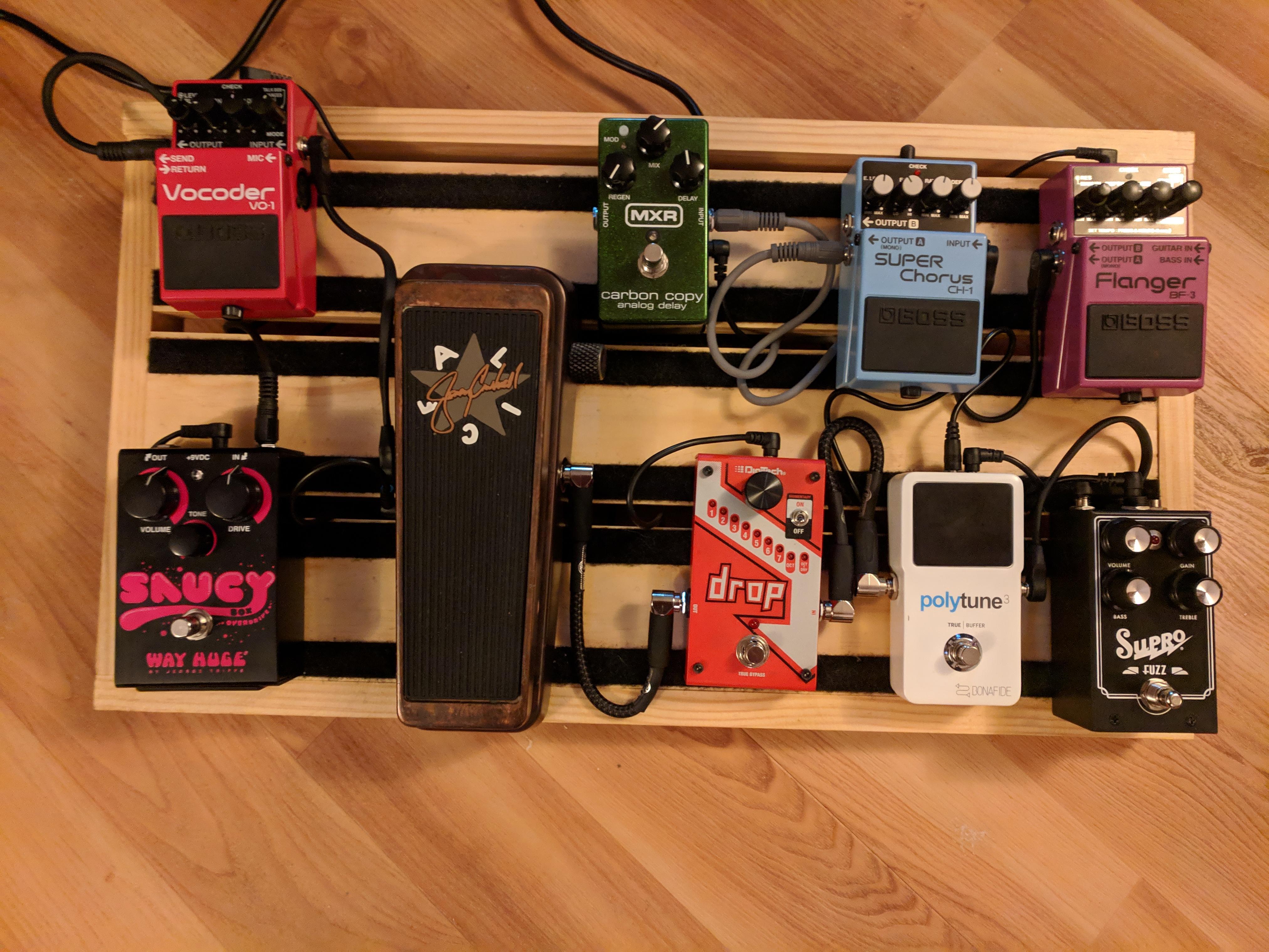 Finally done with my pedalboard for my 90s00s cover band! r/guitarpedals
