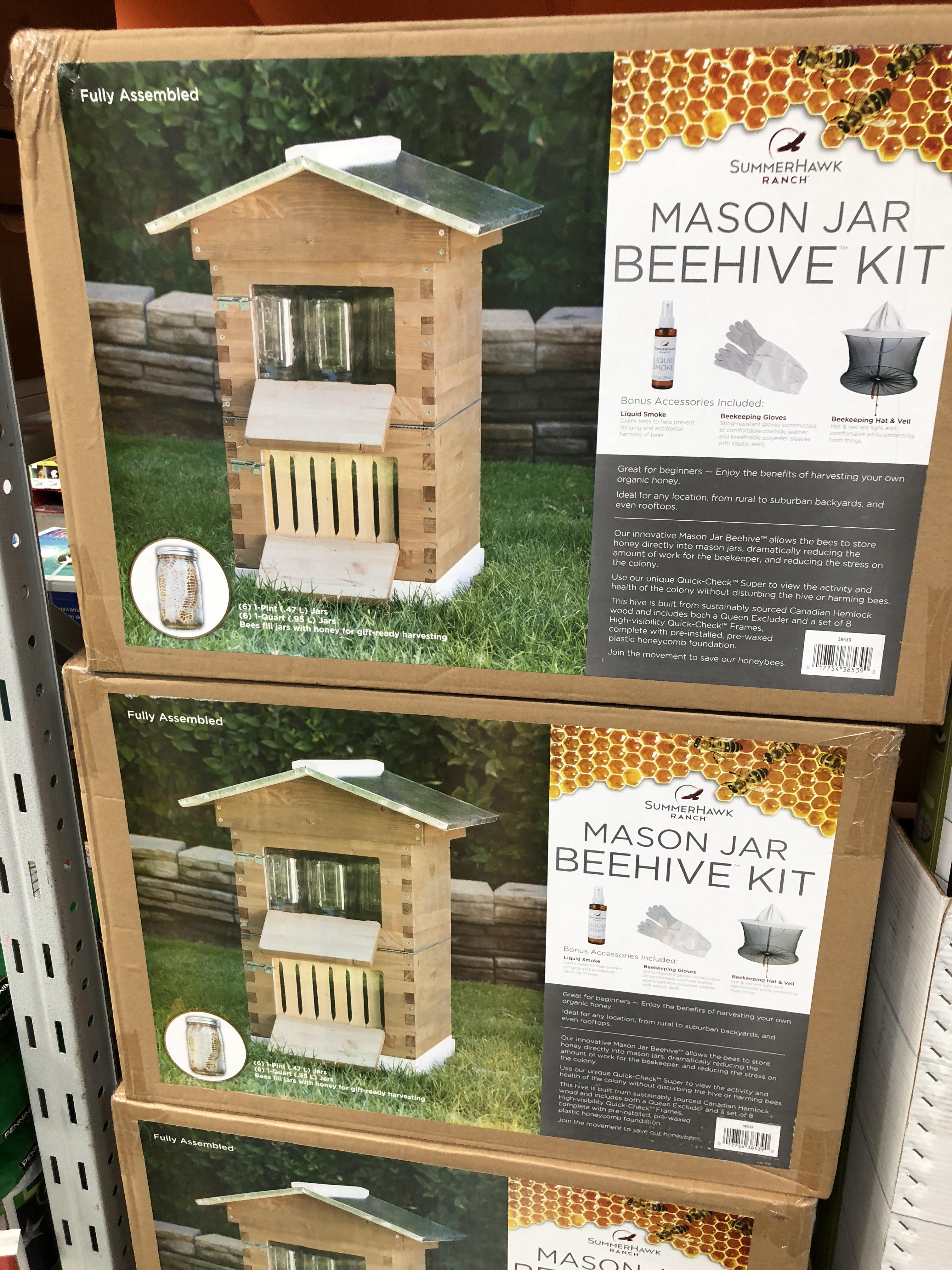 Mason Jar Beehive Kit... as seen at SAMs Club r/Beekeeping