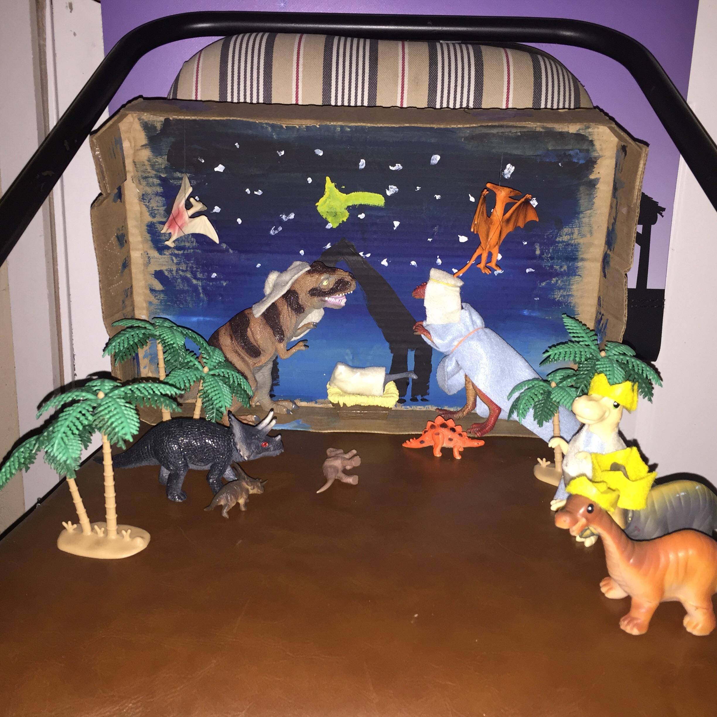 I came home yesterday to find that my neighbors made me a dinosaur