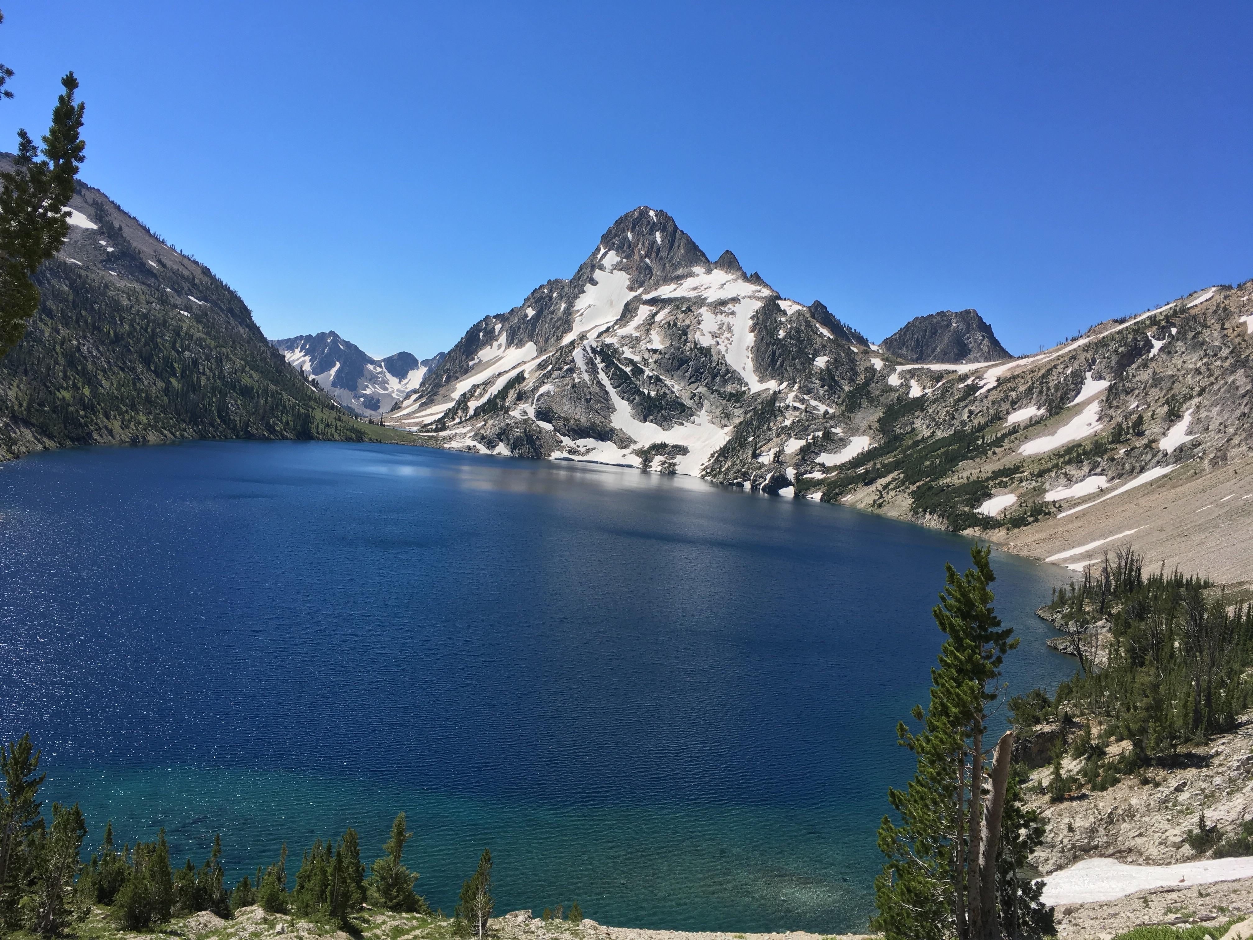 Sawtooth Lake, Sawtooth Wilderness, Idaho. Solo trip. r